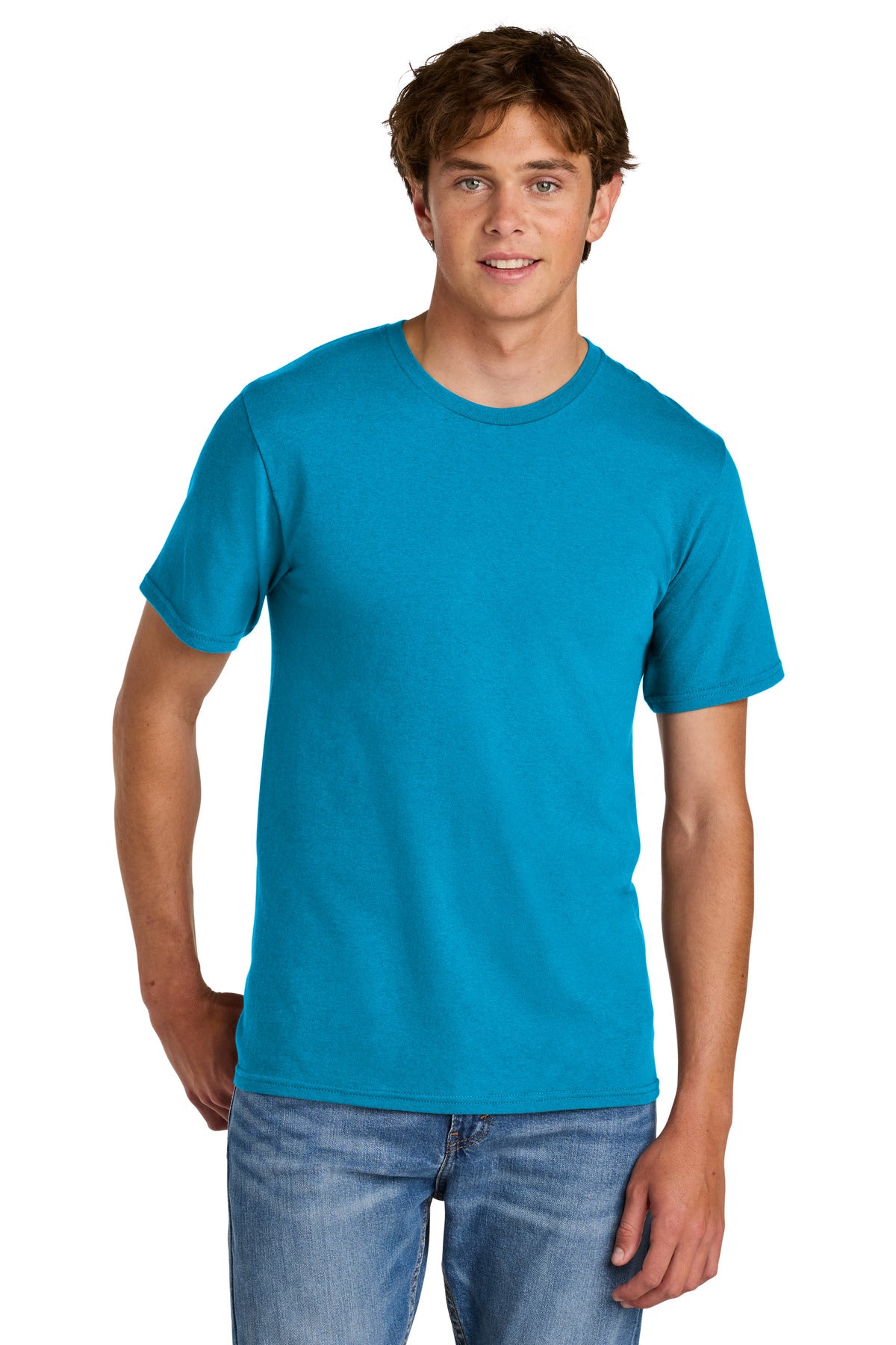Custom Embroidery or DTF Print - Port & Co ®  Easy Cotton Tee PC43