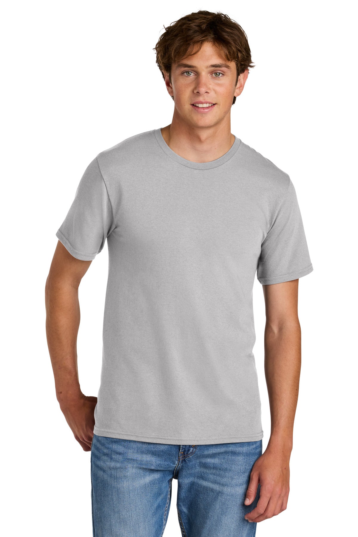 Custom Embroidery or DTF Print - Port & Co ®  Easy Cotton Tee PC43