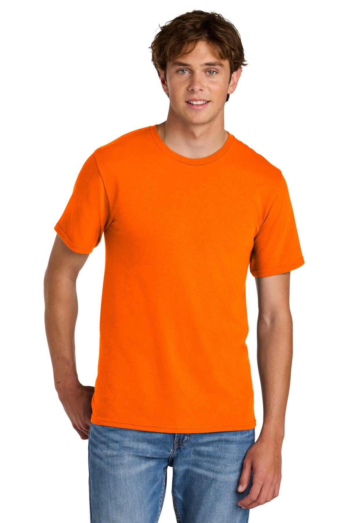 Custom Embroidery or DTF Print - Port & Co ®  Easy Cotton Tee PC43