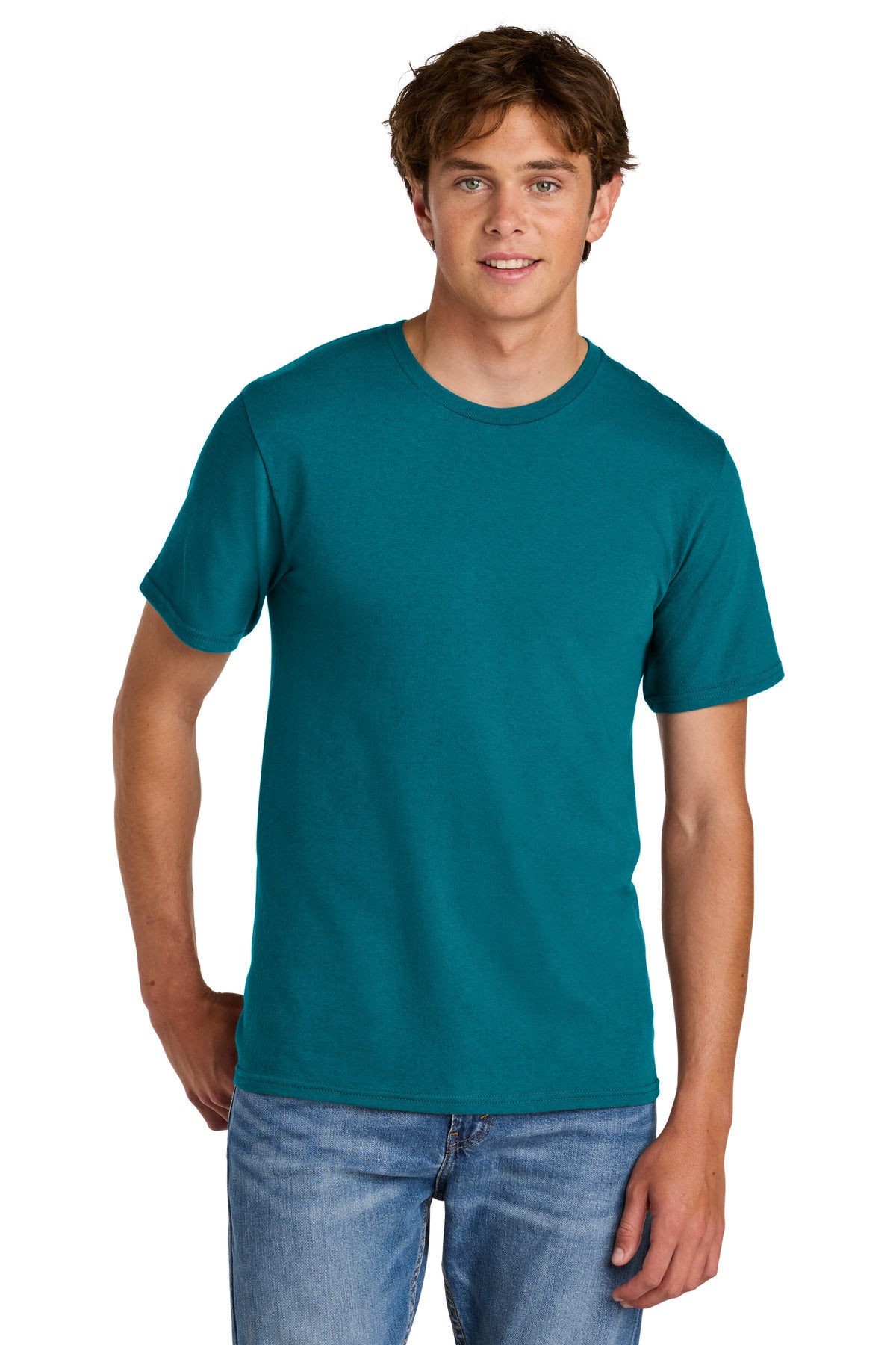 Custom Embroidery or DTF Print - Port & Co ®  Easy Cotton Tee PC43