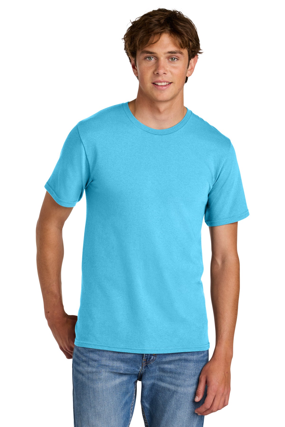 Custom Embroidery or DTF Print - Port & Co ®  Easy Cotton Tee PC43
