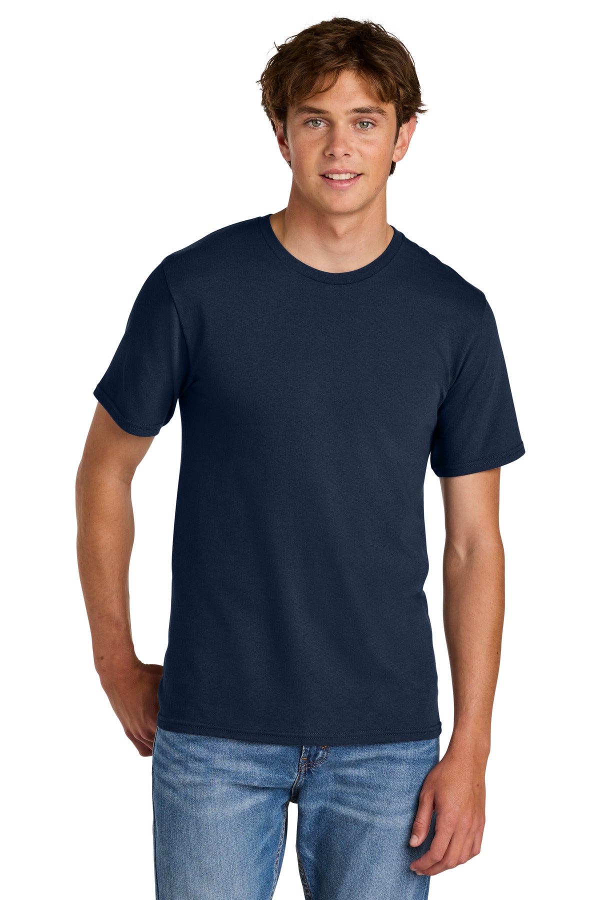 Custom Embroidery or DTF Print - Port & Co ®  Easy Cotton Tee PC43