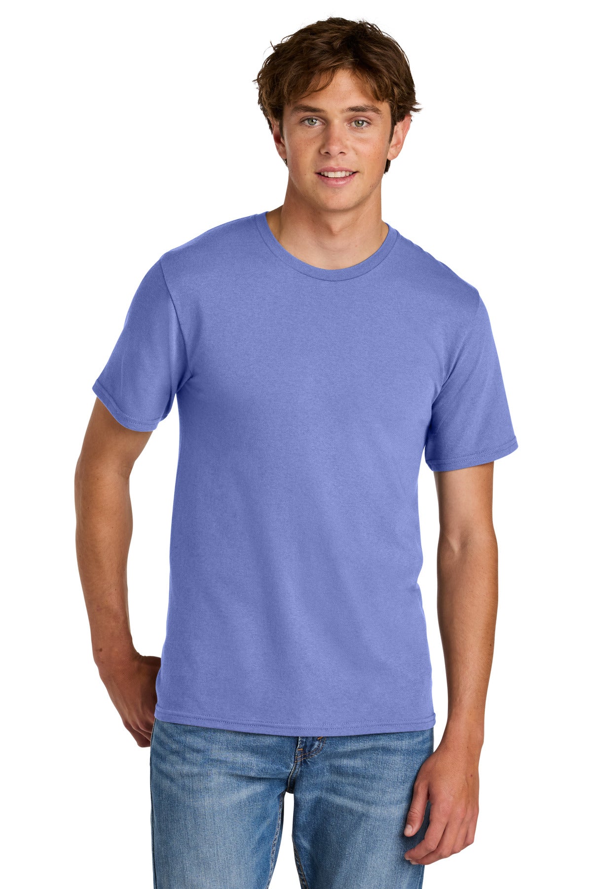 Custom Embroidery or DTF Print - Port & Co ®  Easy Cotton Tee PC43