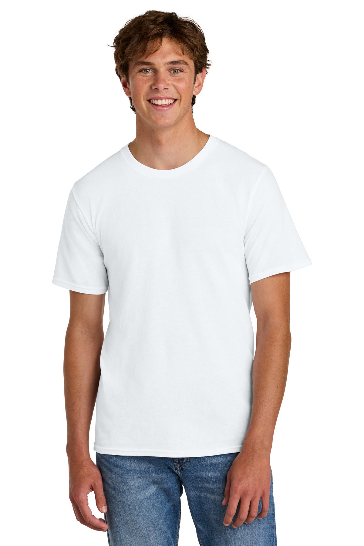 Custom Embroidery or DTF Print - Port & Co ®  Easy Cotton Tee PC43