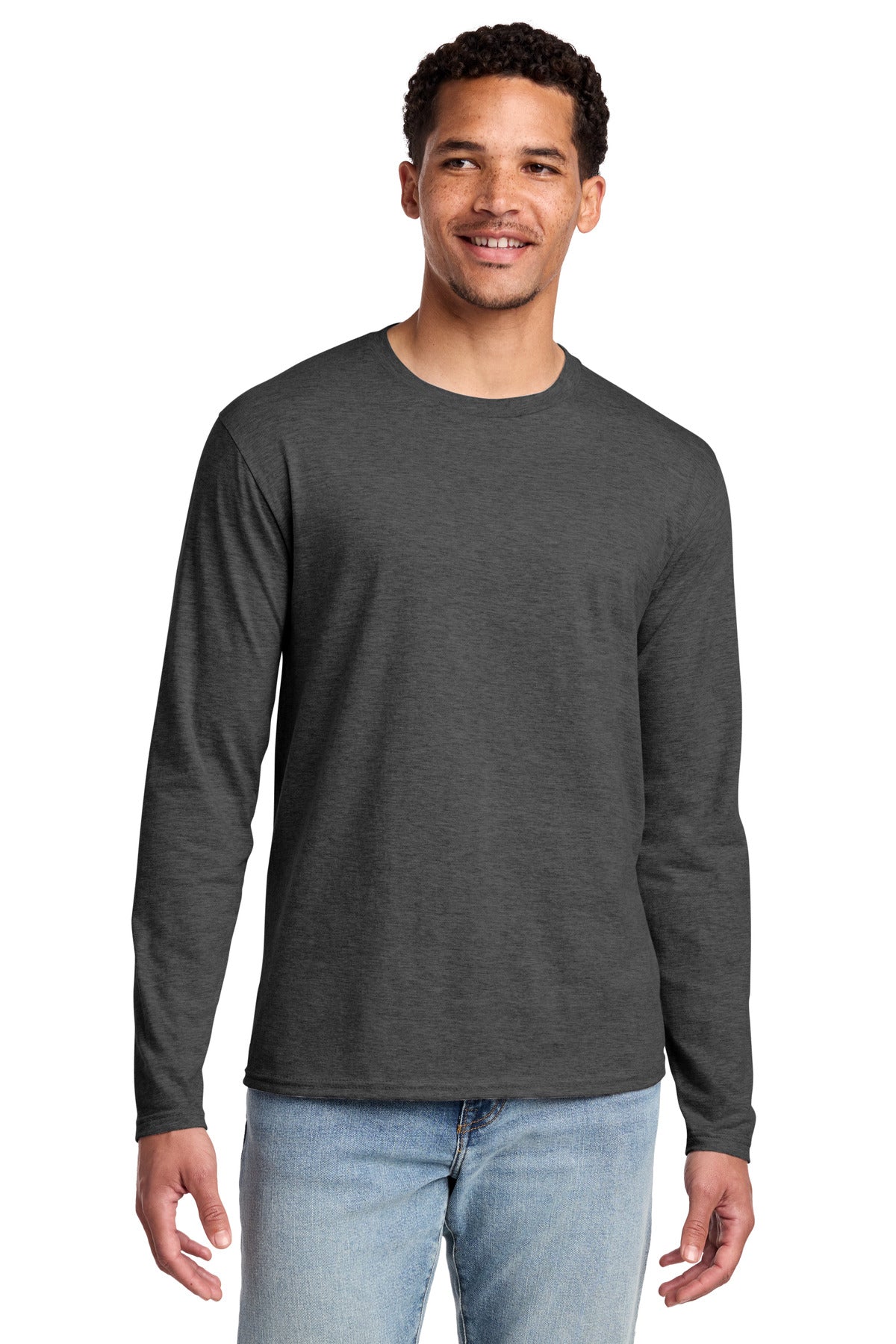 Custom Embroidery or DTF Print - Port & Co ®  Long Sleeve Fan Favorite Tee. PC450LS