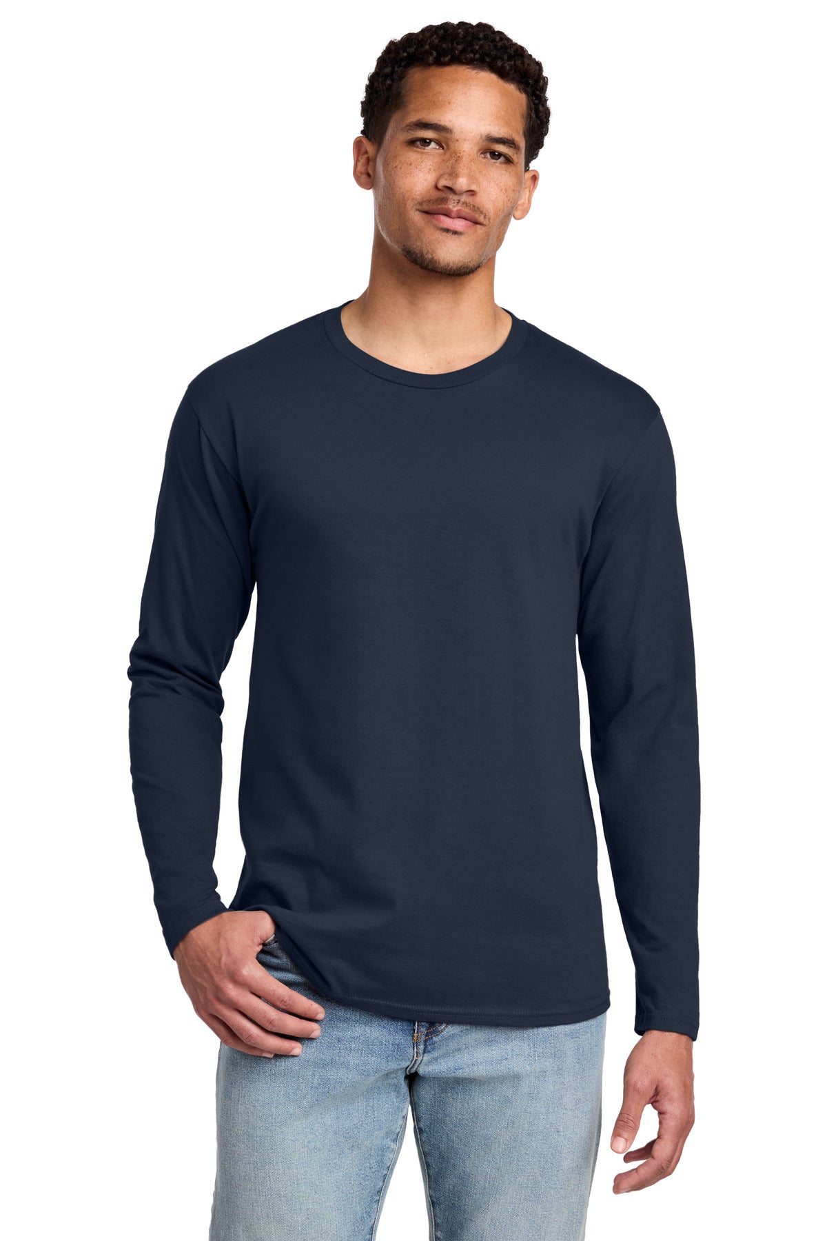 Custom Embroidery or DTF Print - Port & Co ®  Long Sleeve Fan Favorite Tee. PC450LS