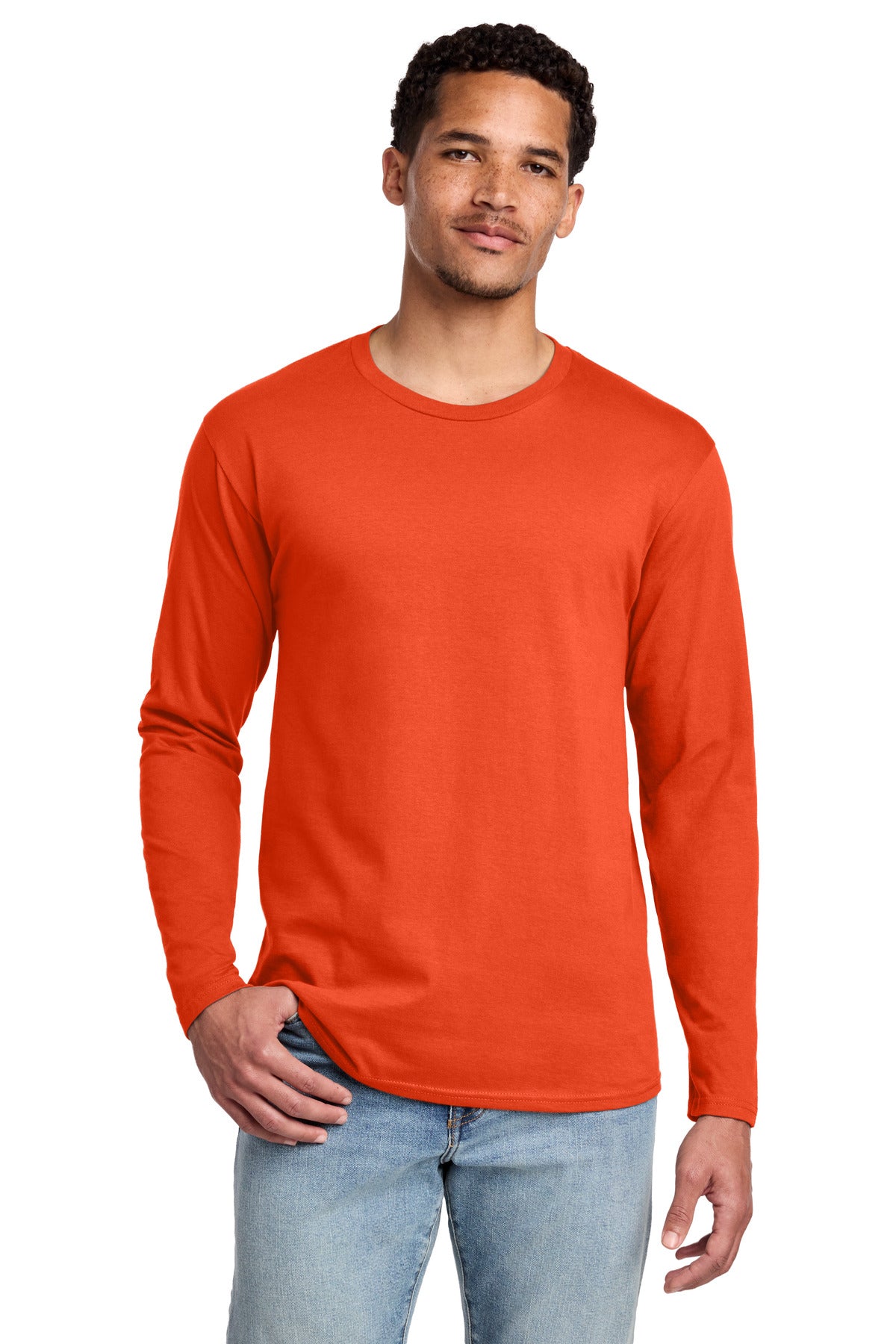 Custom Embroidery or DTF Print - Port & Co ®  Long Sleeve Fan Favorite Tee. PC450LS