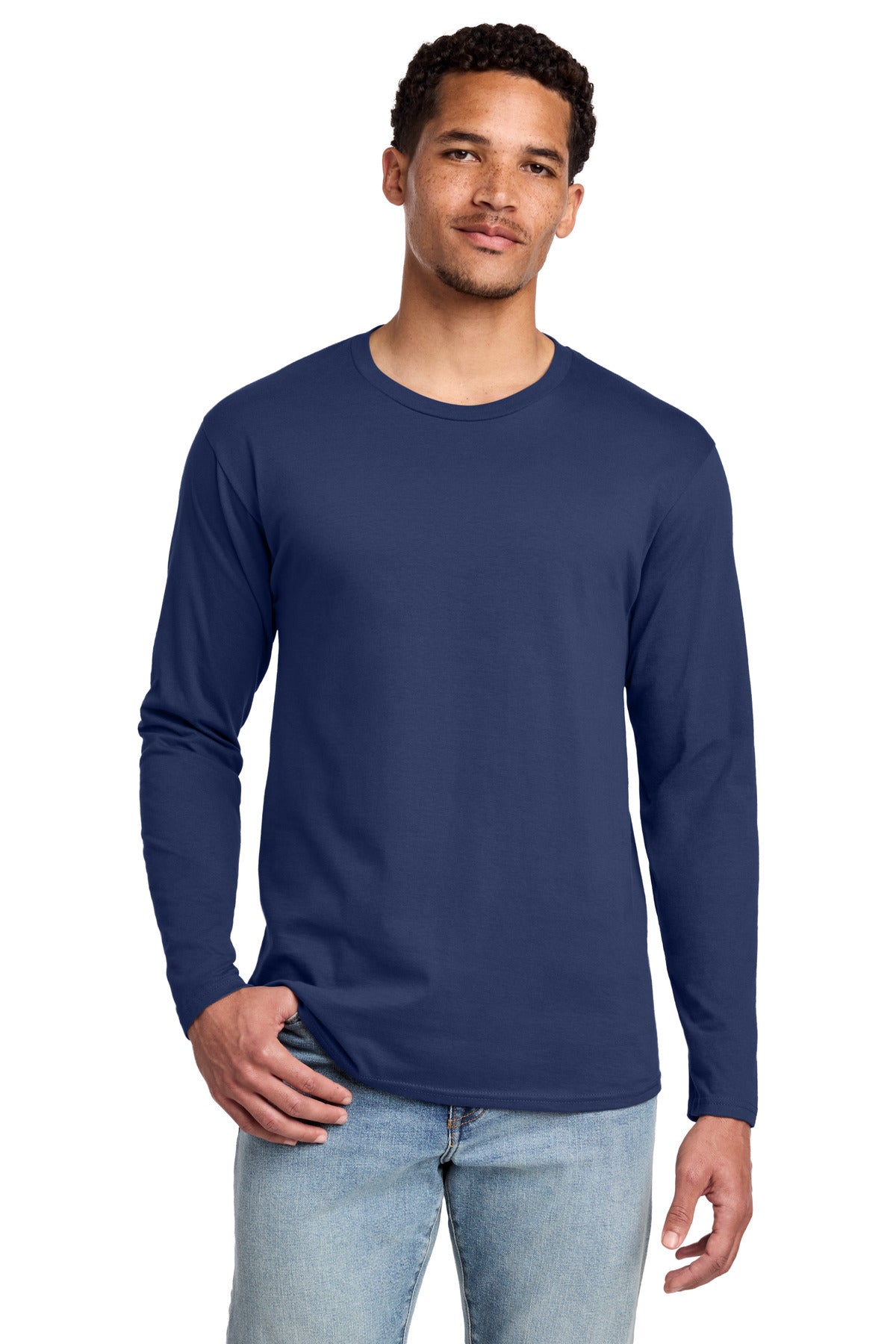 Custom Embroidery or DTF Print - Port & Co ®  Long Sleeve Fan Favorite Tee. PC450LS