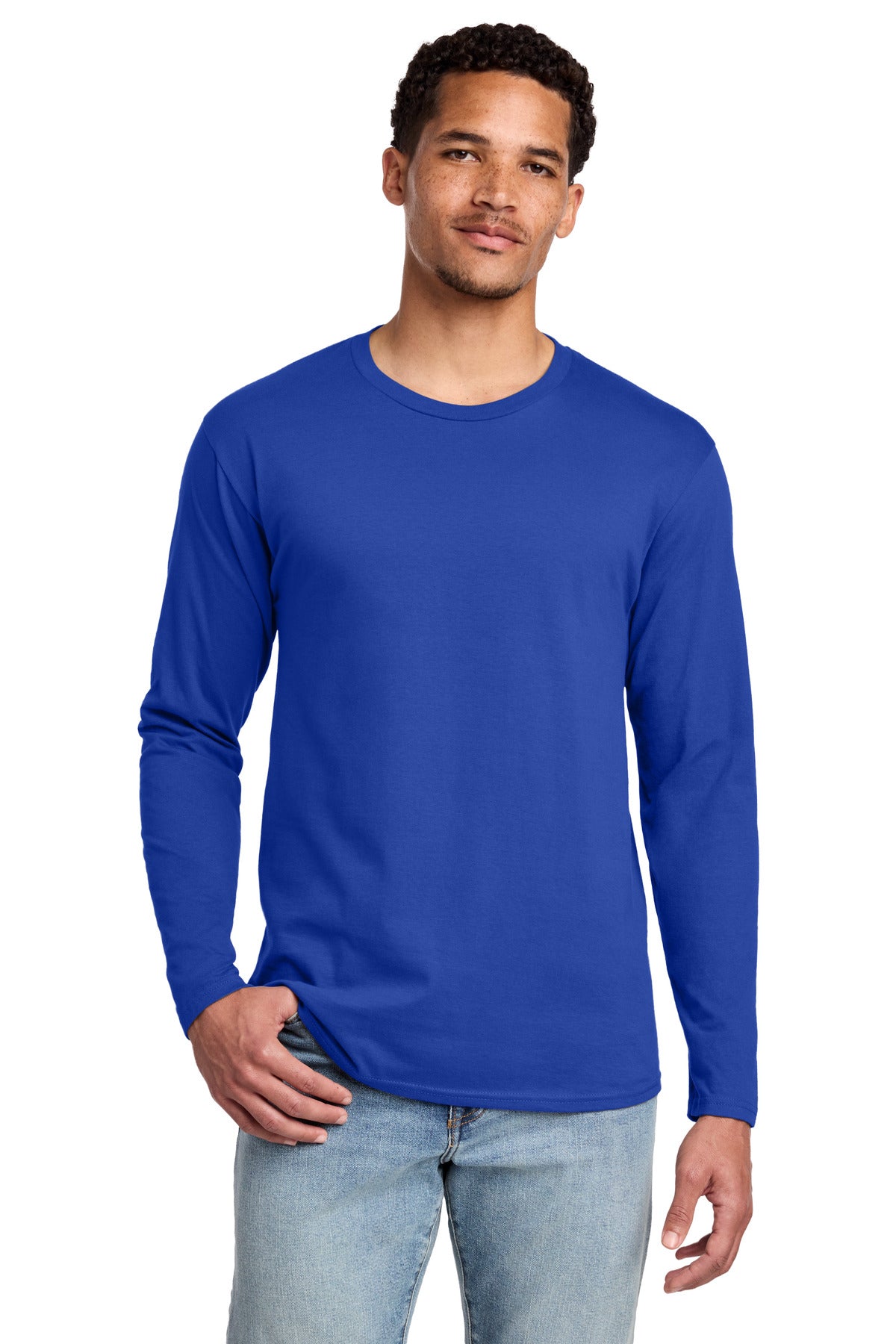 Custom Embroidery or DTF Print - Port & Co ®  Long Sleeve Fan Favorite Tee. PC450LS