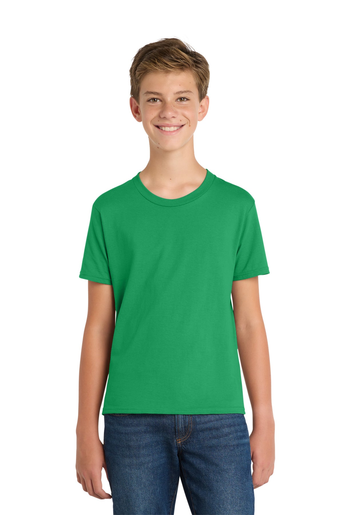 Custom Embroidery or DTF Print - Port & Co ®  Youth Fan Favorite Tee. PC450Y