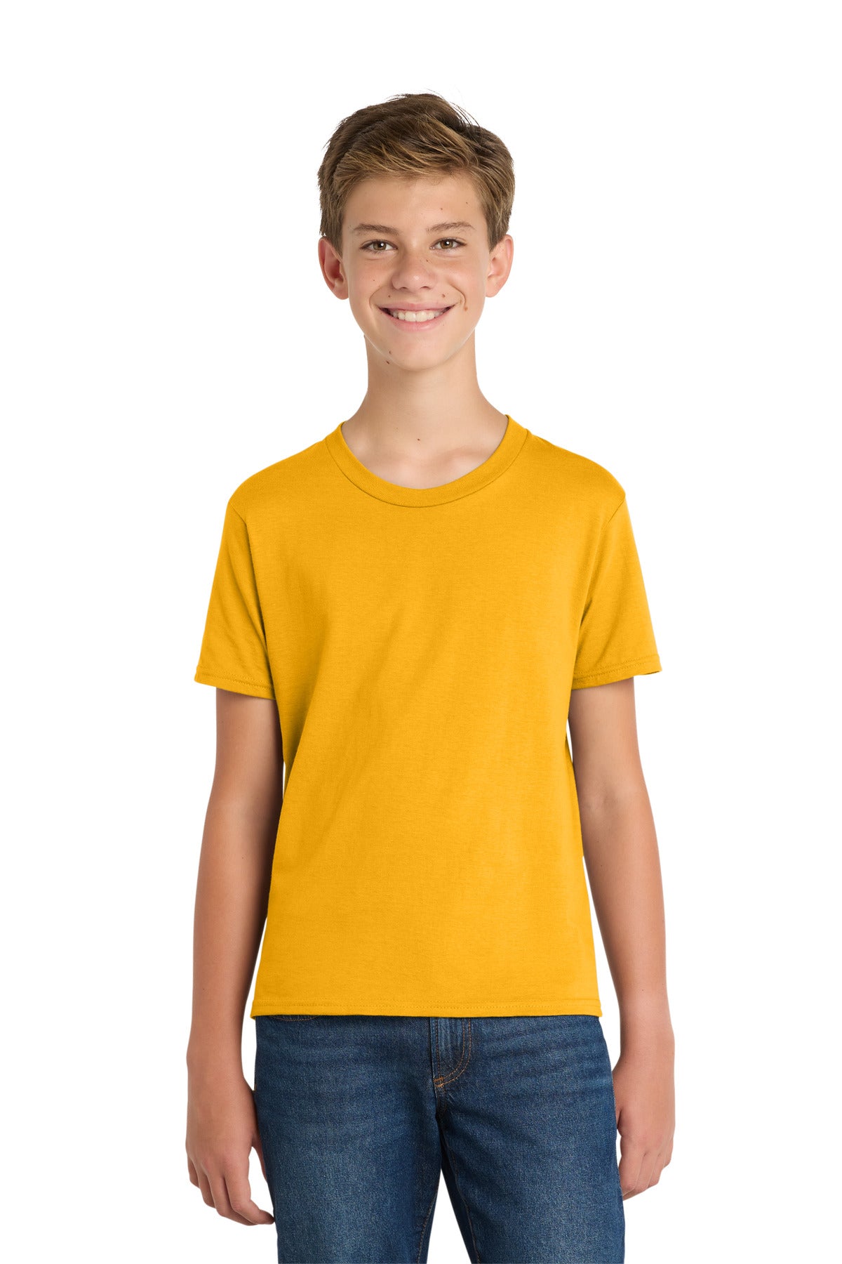 Custom Embroidery or DTF Print - Port & Co ®  Youth Fan Favorite Tee. PC450Y