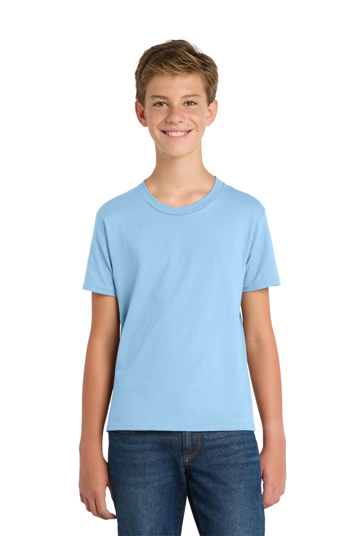 Custom Embroidery or DTF Print - Port & Co ®  Youth Fan Favorite Tee. PC450Y