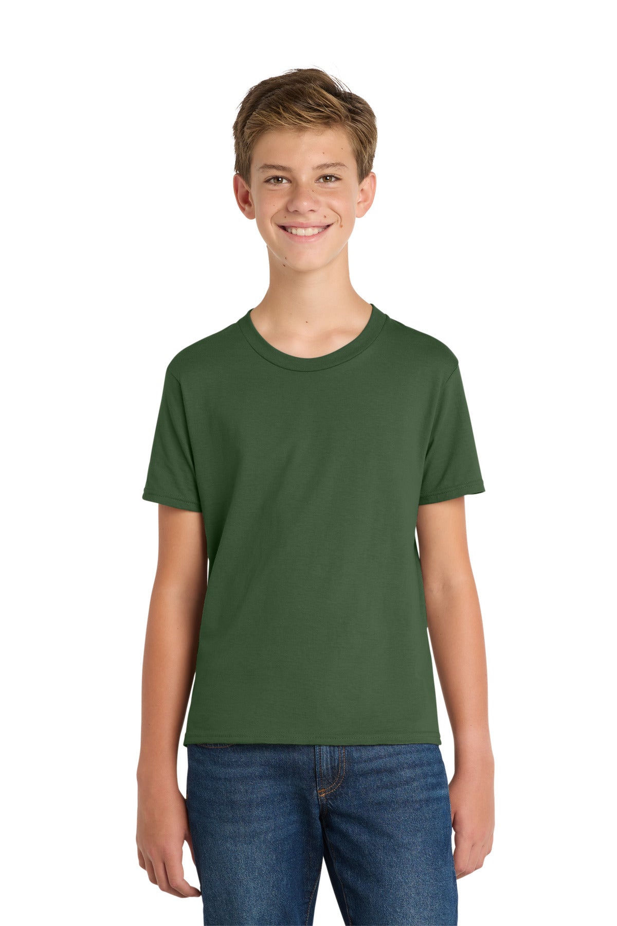 Custom Embroidery or DTF Print - Port & Co ®  Youth Fan Favorite Tee. PC450Y