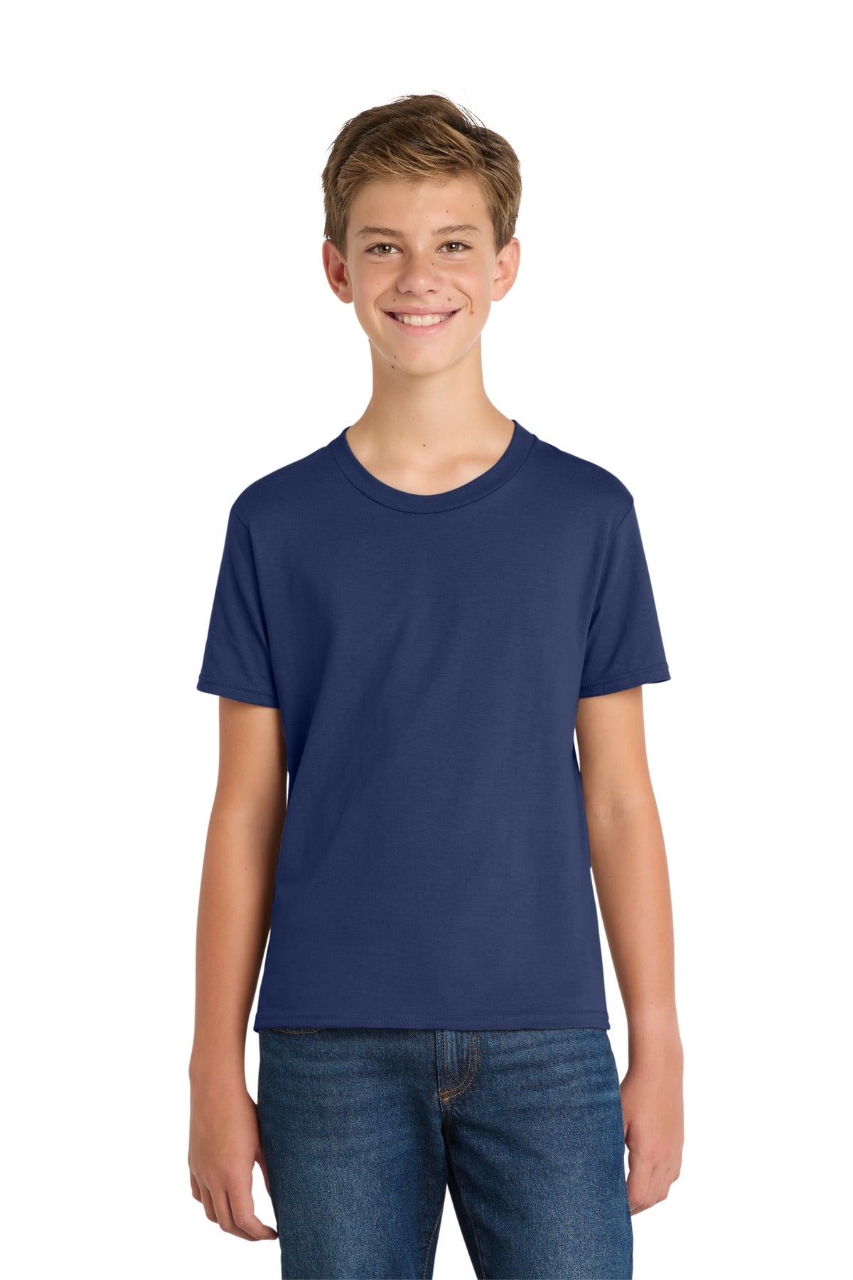 Custom Embroidery or DTF Print - Port & Co ®  Youth Fan Favorite Tee. PC450Y