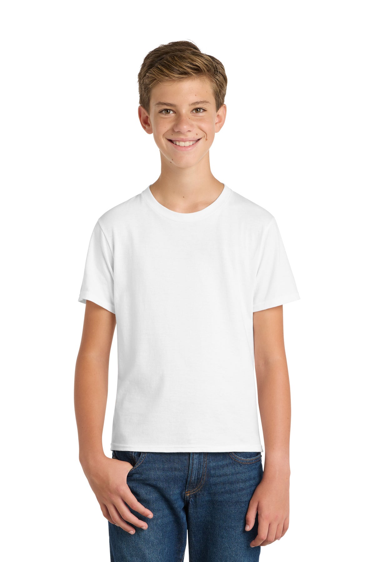 Custom Embroidery or DTF Print - Port & Co ®  Youth Fan Favorite Tee. PC450Y