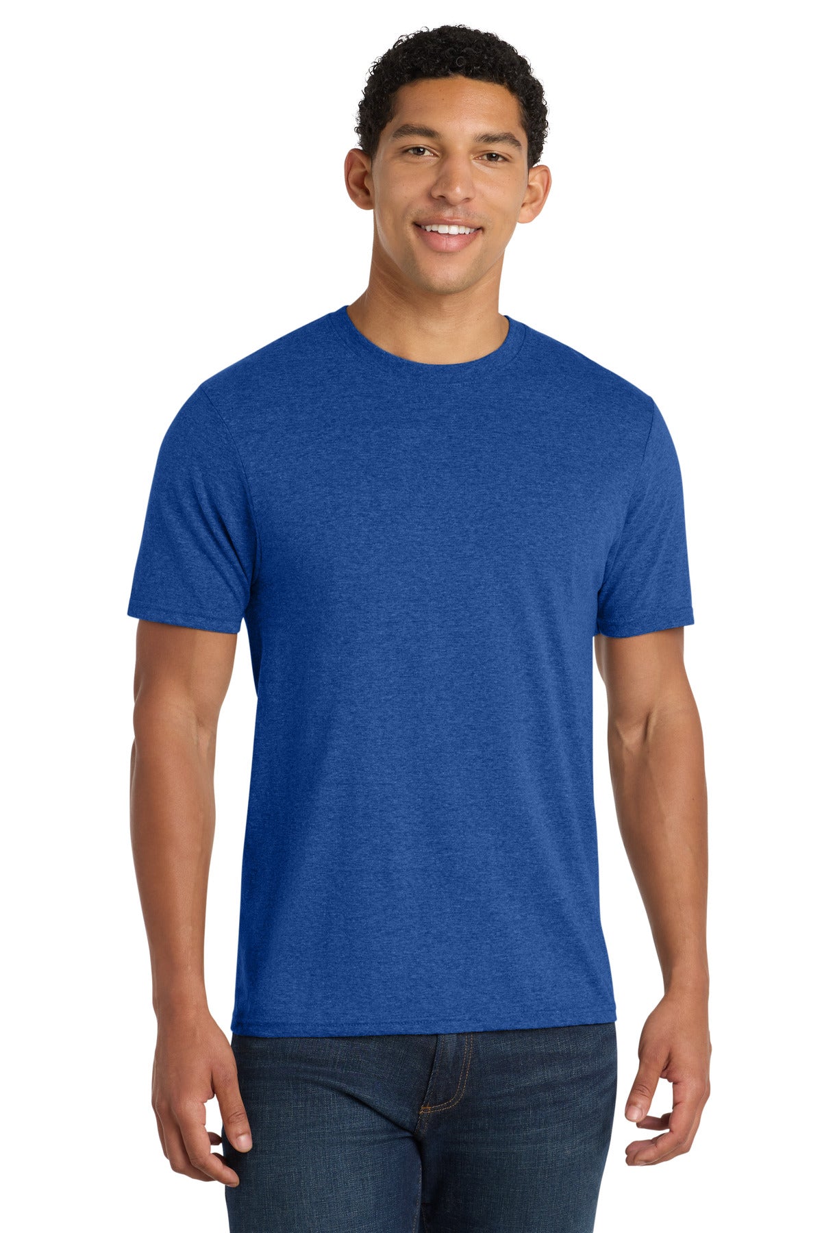 Custom Embroidery or DTF Print - Port & Co ®  Fan Favorite ™  Blend Tee. PC455