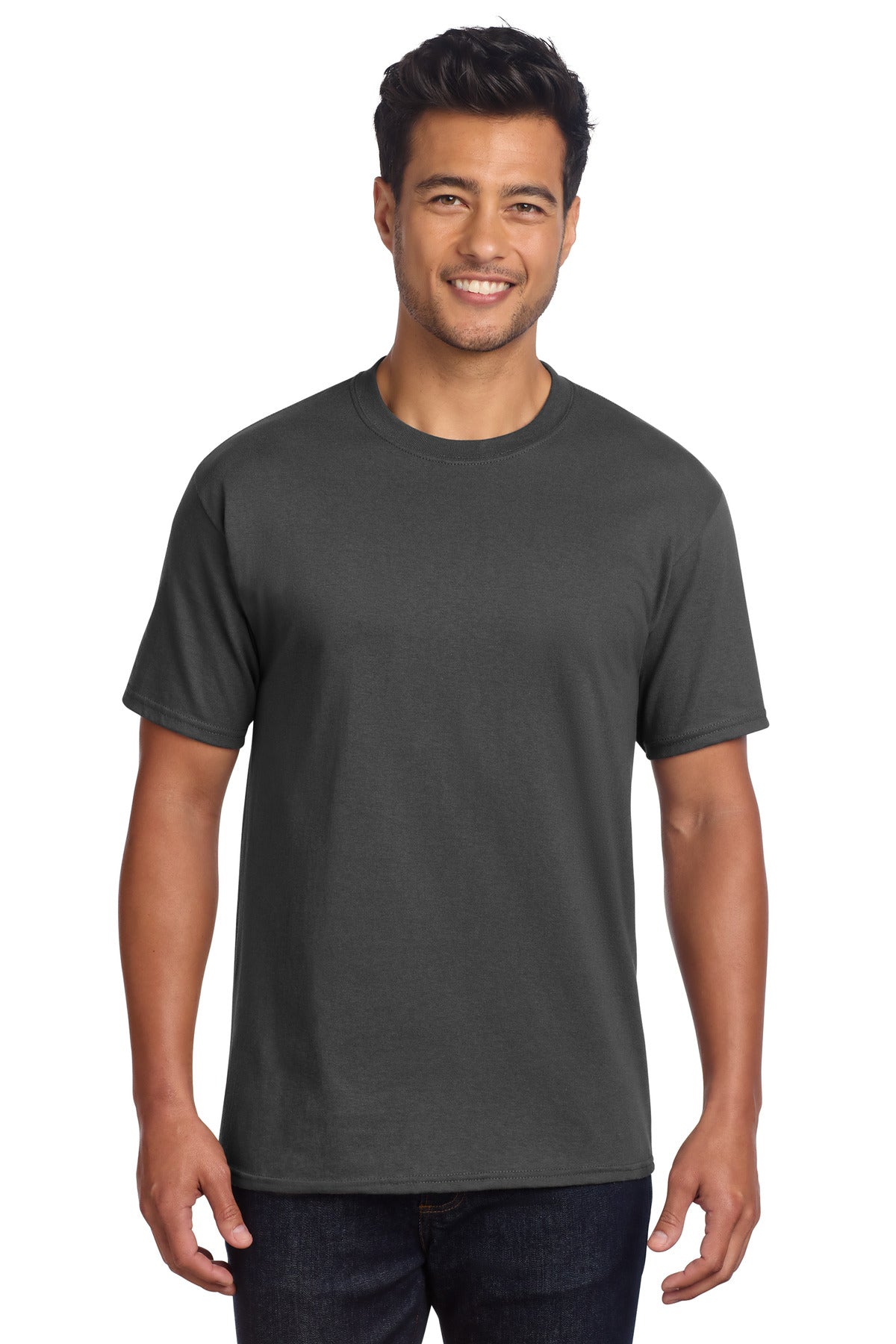 Custom Embroidery or DTF Print - Port & Co ®  Core Cotton DTG Tee PC54DTG