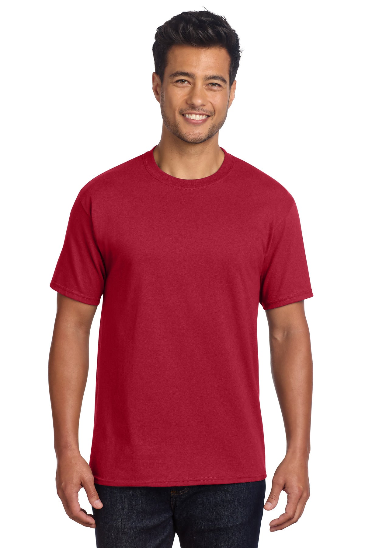 Custom Embroidery or DTF Print - Port & Co ®  Core Cotton DTG Tee PC54DTG