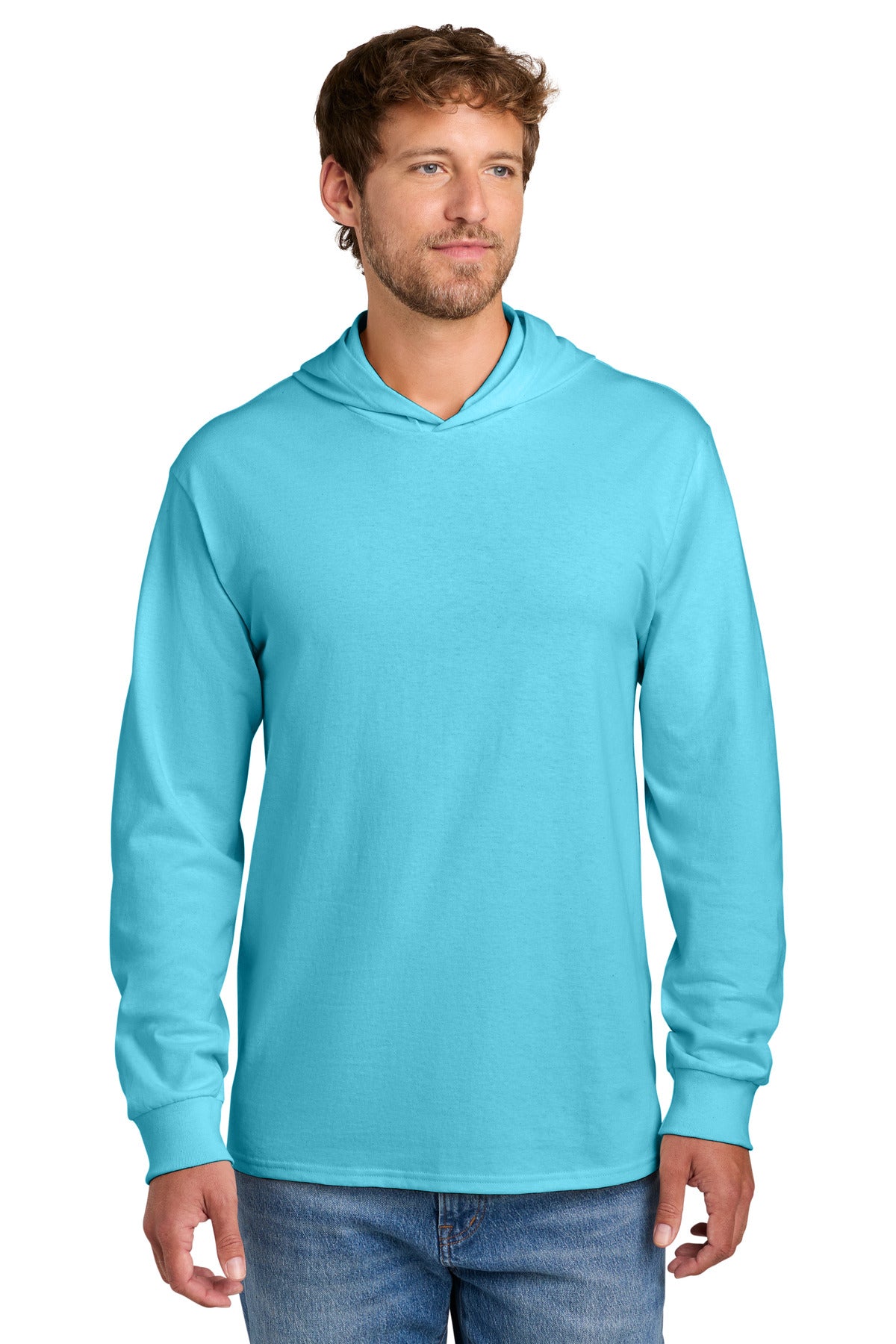 Custom Embroidery or DTF Print - Port & Co ®  Core Cotton Pullover Hooded Tee PC54H