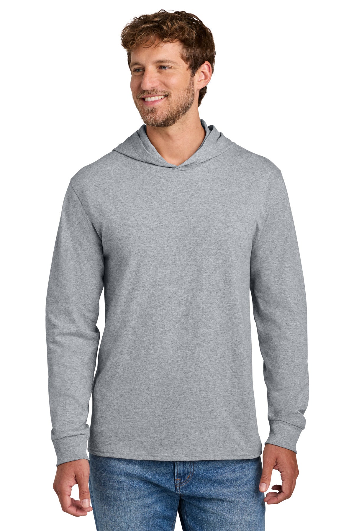 Custom Embroidery or DTF Print - Port & Co ®  Core Cotton Pullover Hooded Tee PC54H