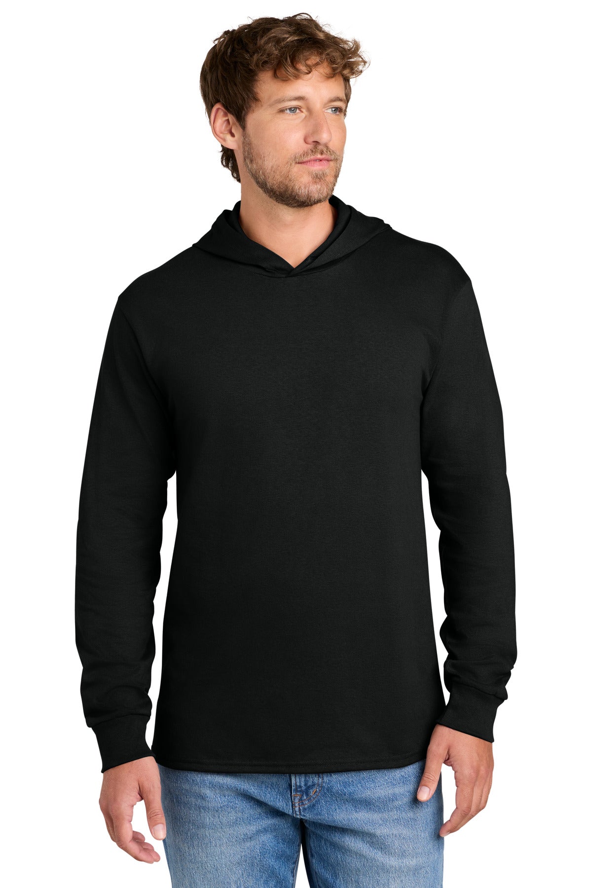 Custom Embroidery or DTF Print - Port & Co ®  Core Cotton Pullover Hooded Tee PC54H