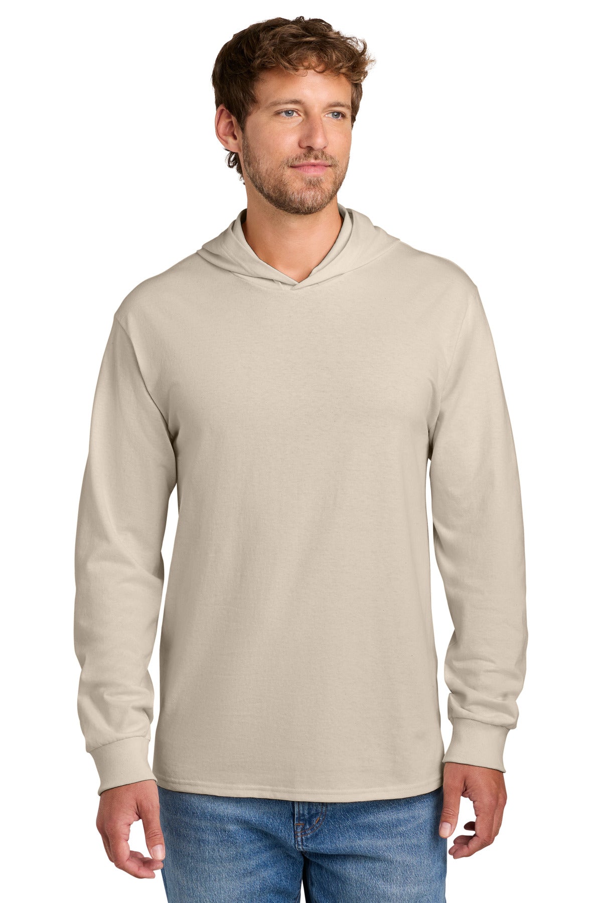 Custom Embroidery or DTF Print - Port & Co ®  Core Cotton Pullover Hooded Tee PC54H