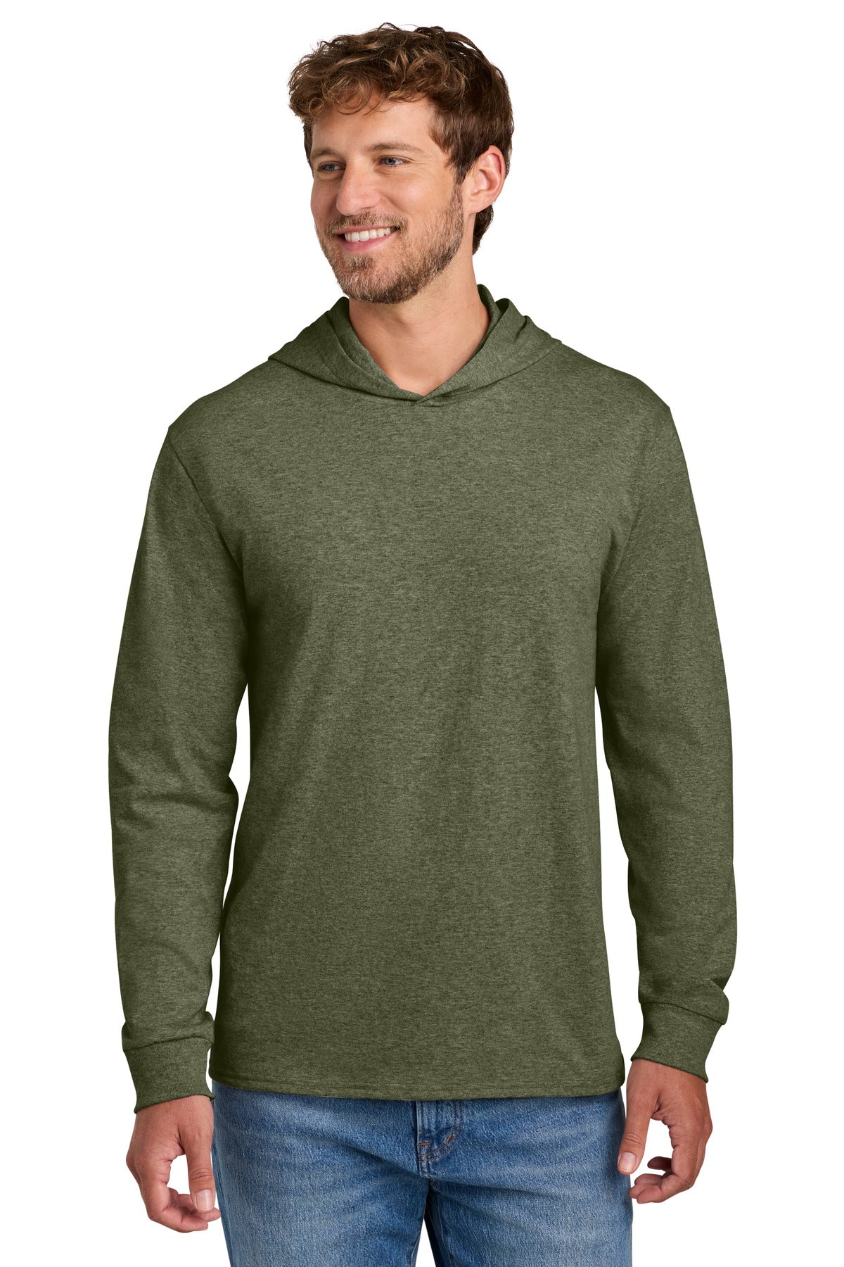 Custom Embroidery or DTF Print - Port & Co ®  Core Cotton Pullover Hooded Tee PC54H