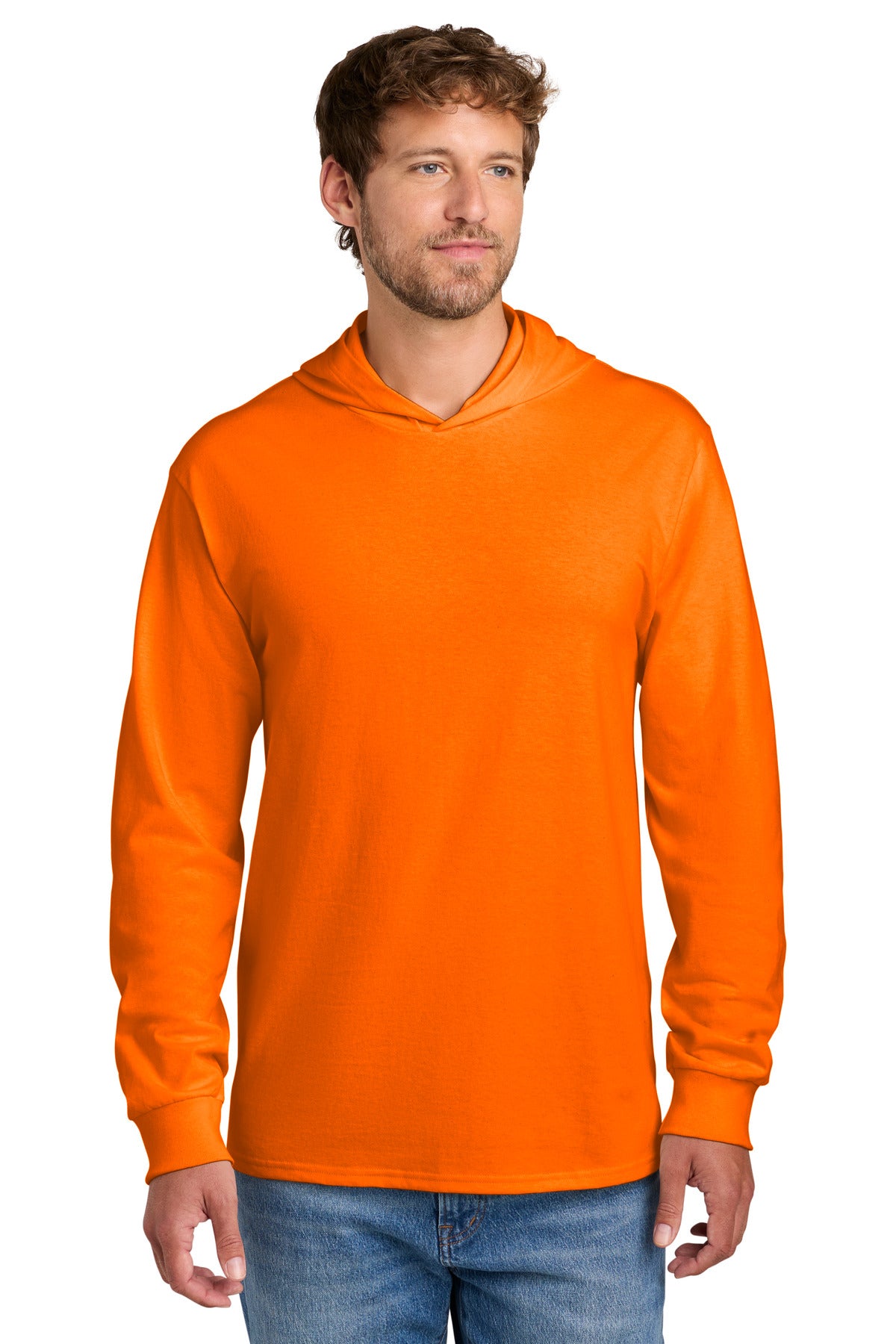 Custom Embroidery or DTF Print - Port & Co ®  Core Cotton Pullover Hooded Tee PC54H