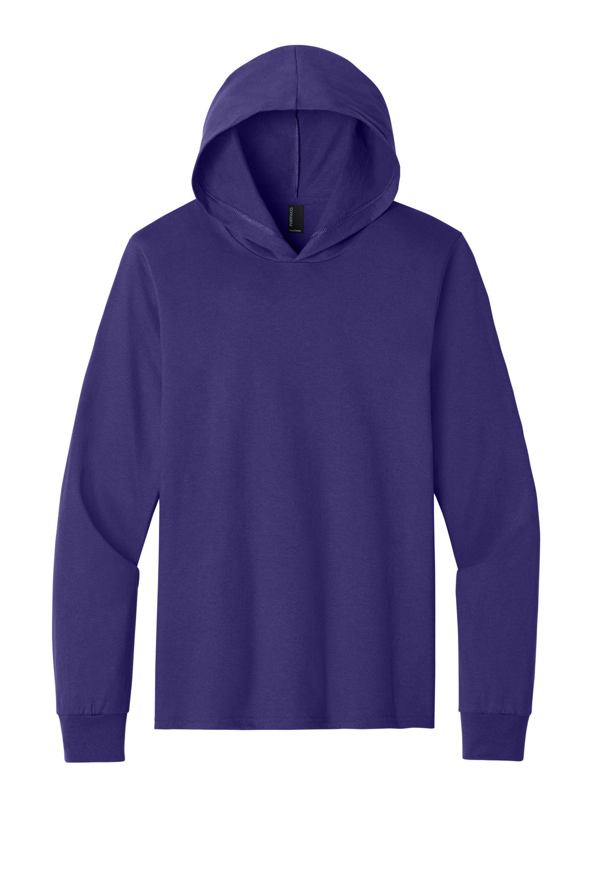 Custom Embroidery or DTF Print - Port & Co ™  Core Cotton Pullover Hooded Tee PC54H