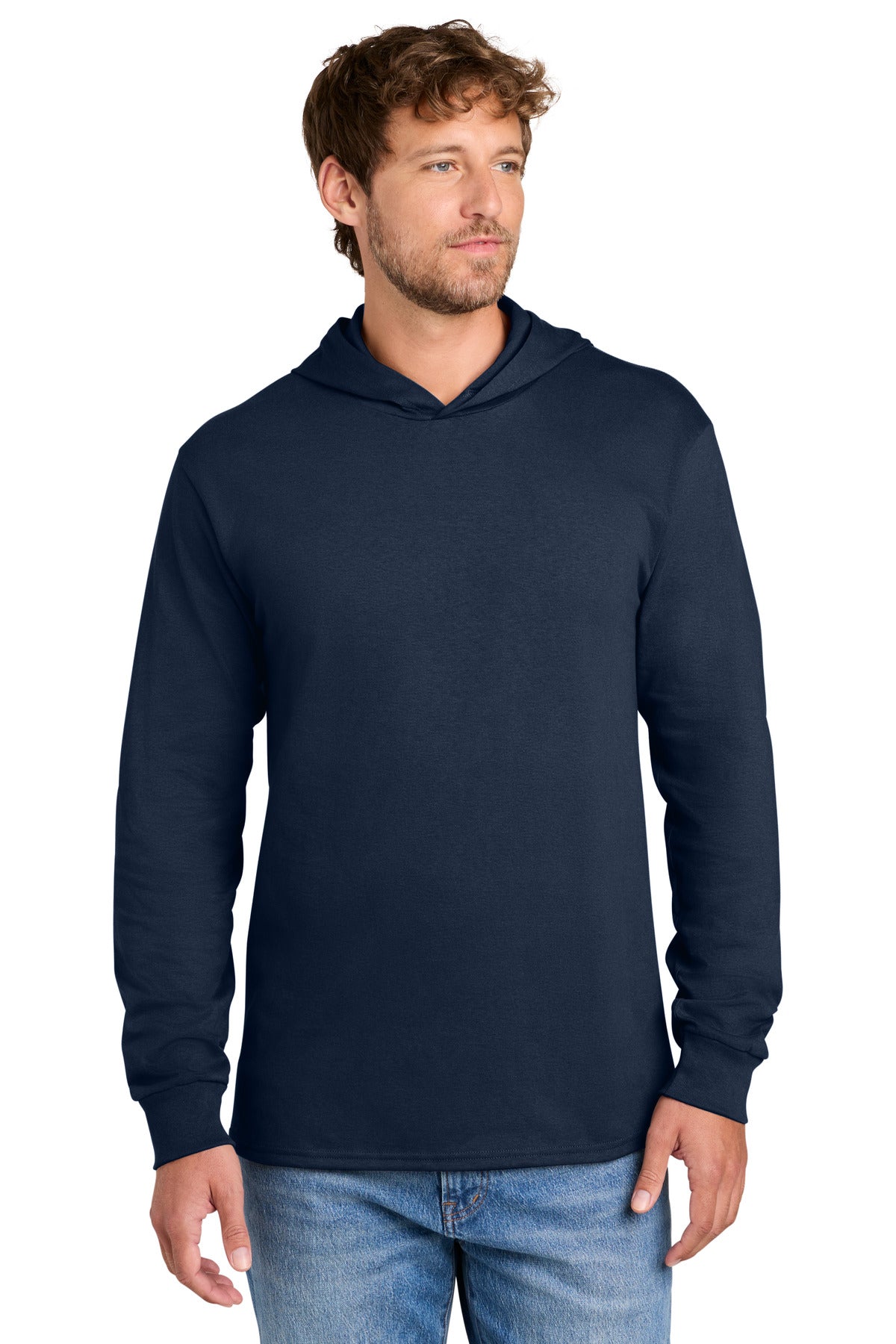 Custom Embroidery or DTF Print - Port & Co ®  Core Cotton Pullover Hooded Tee PC54H