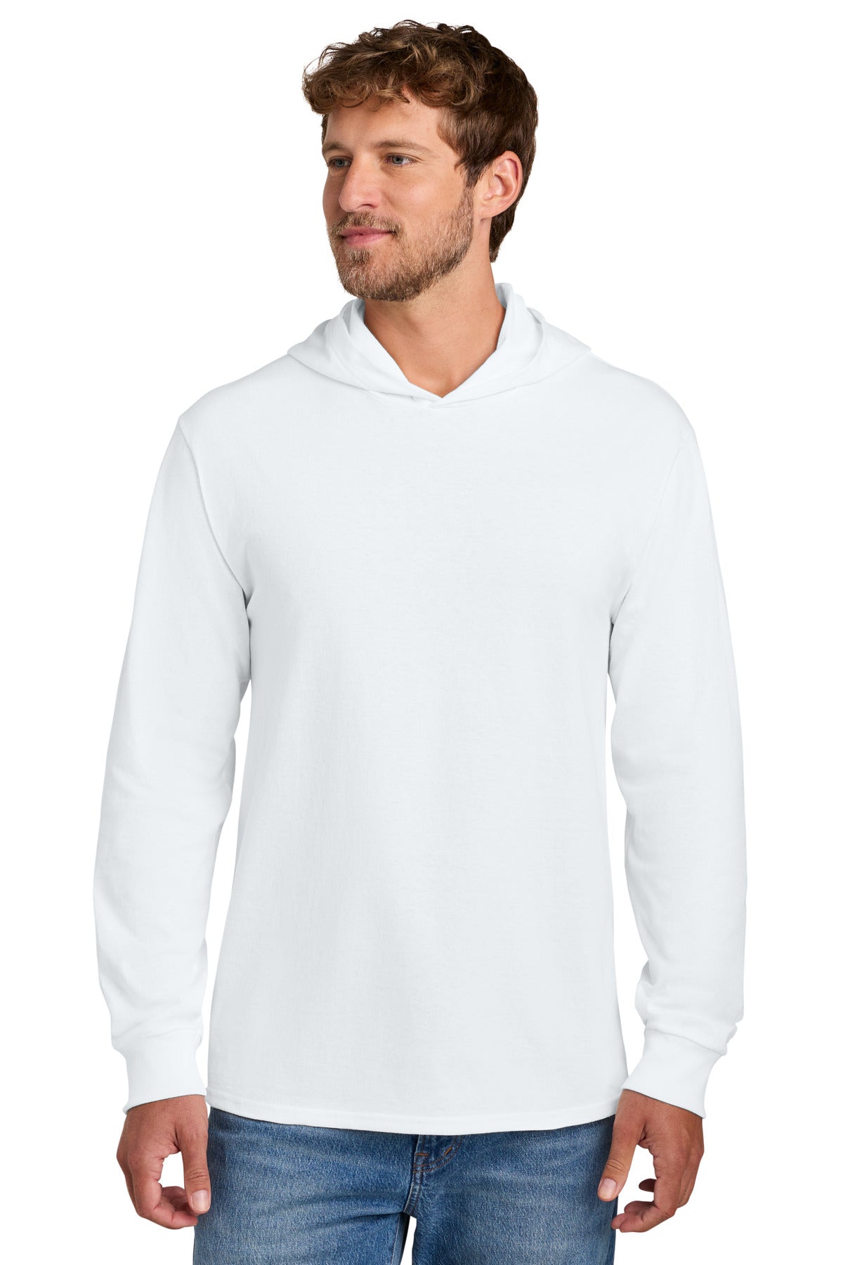 Custom Embroidery or DTF Print - Port & Co ®  Core Cotton Pullover Hooded Tee PC54H