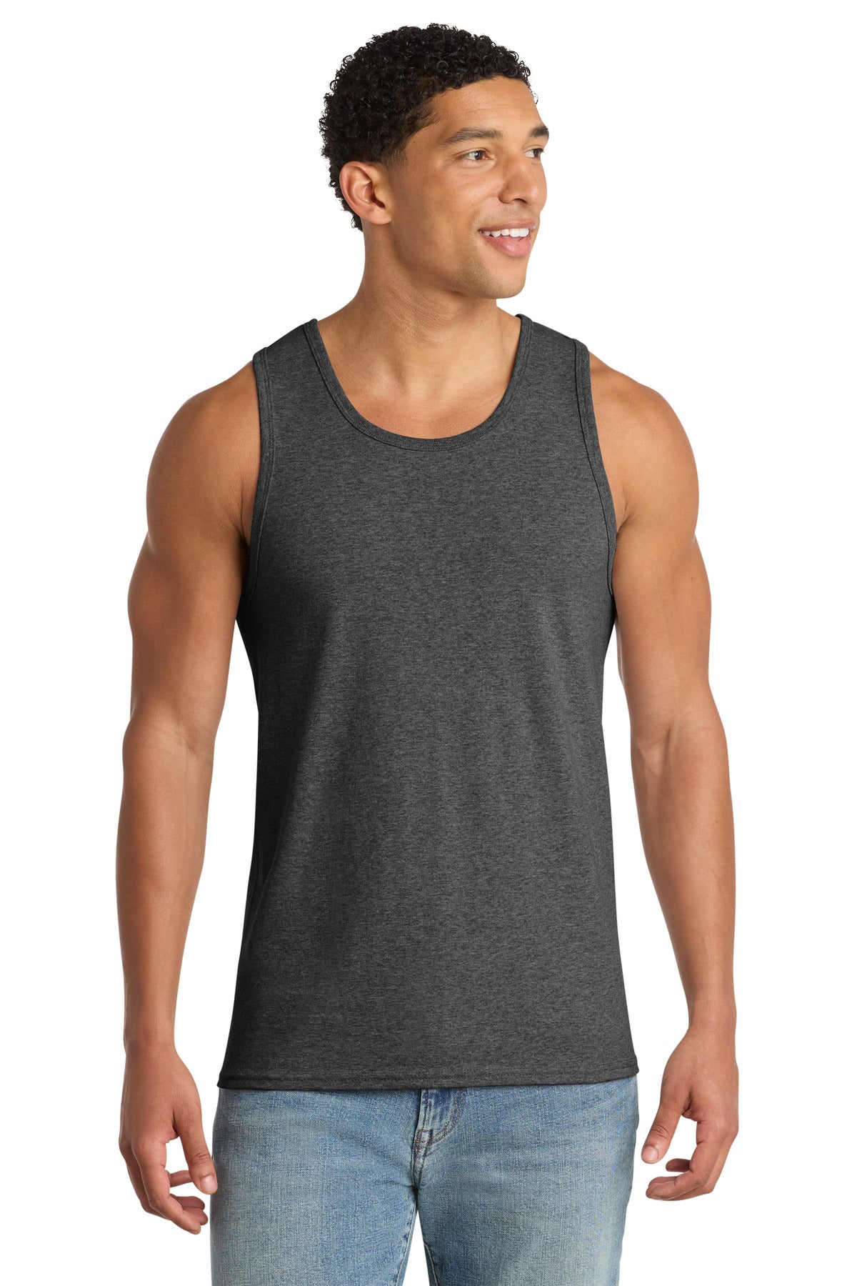 Custom Embroidery or DTF Print - Port & Co ®  Core Cotton Tank Top.  PC54TT