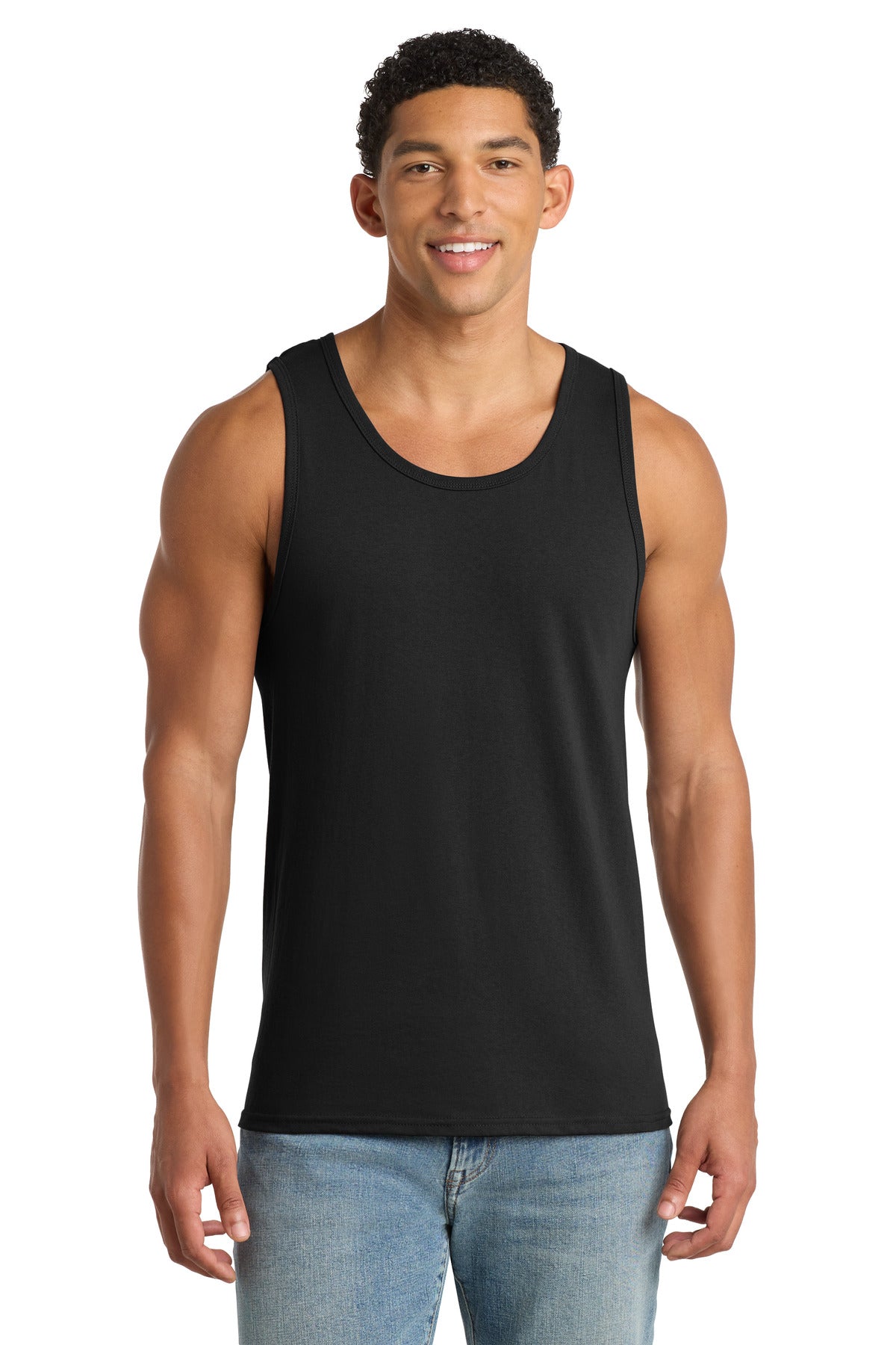 Custom Embroidery or DTF Print - Port & Co ®  Core Cotton Tank Top.  PC54TT