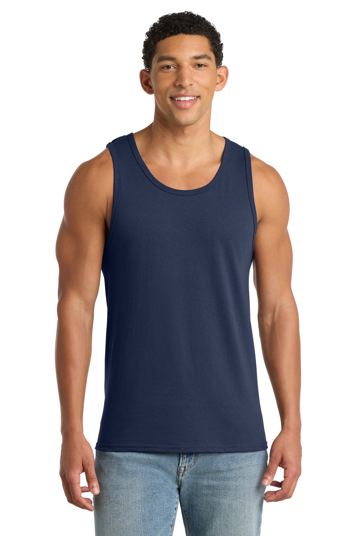 Custom Embroidery or DTF Print - Port & Co ®  Core Cotton Tank Top.  PC54TT