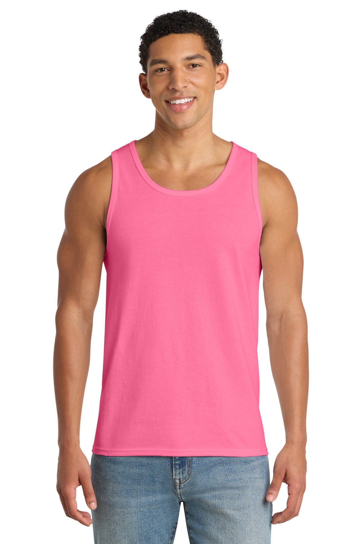 Custom Embroidery or DTF Print - Port & Co ®  Core Cotton Tank Top.  PC54TT