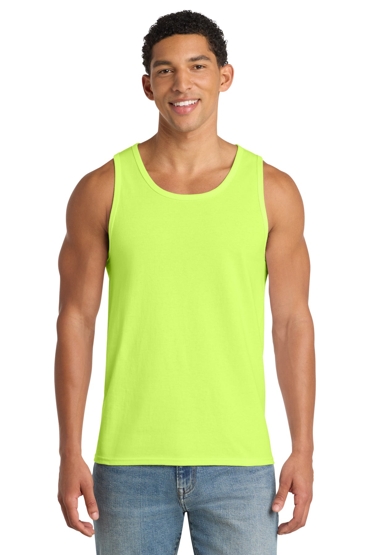 Custom Embroidery or DTF Print - Port & Co ®  Core Cotton Tank Top.  PC54TT