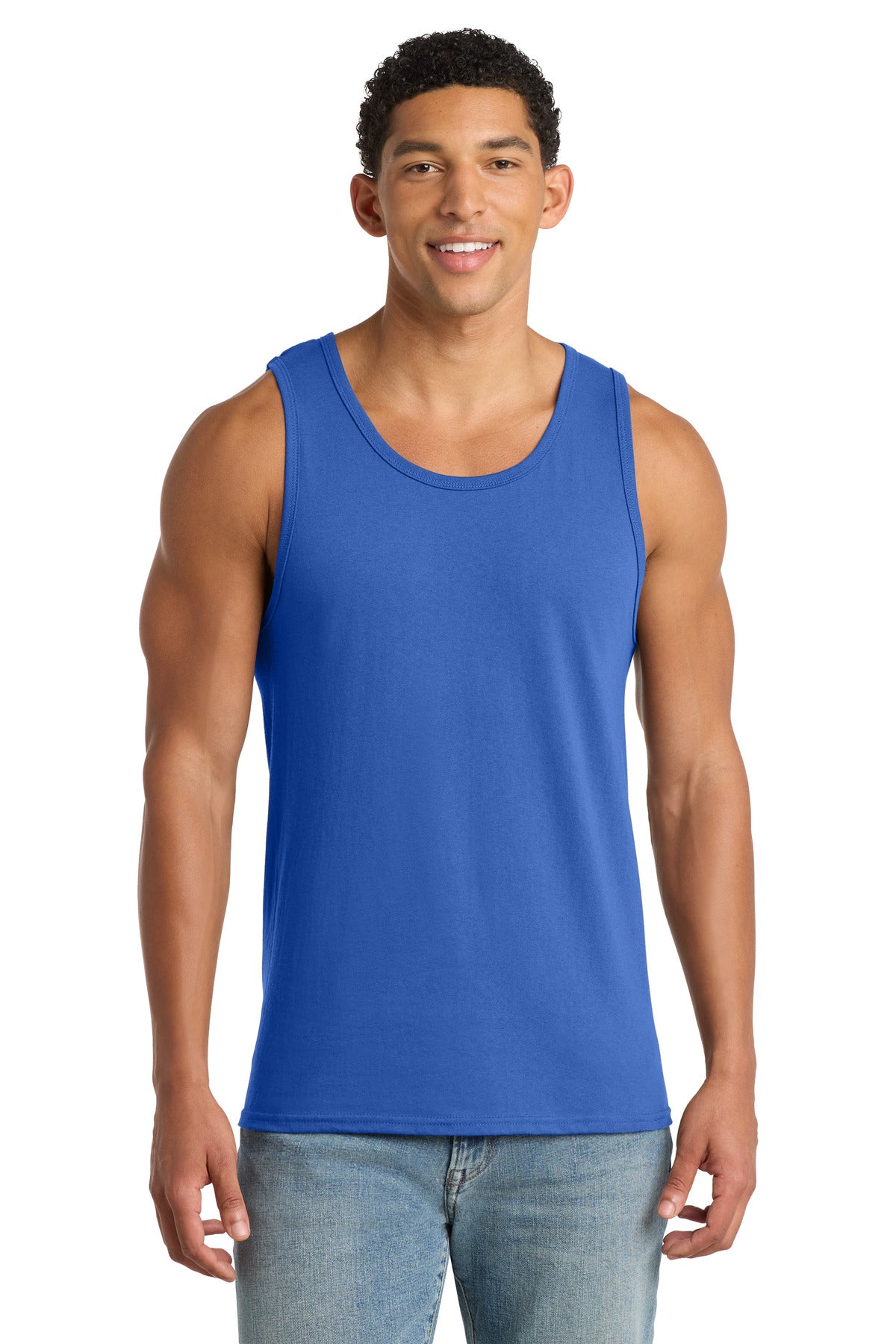 Custom Embroidery or DTF Print - Port & Co ®  Core Cotton Tank Top.  PC54TT