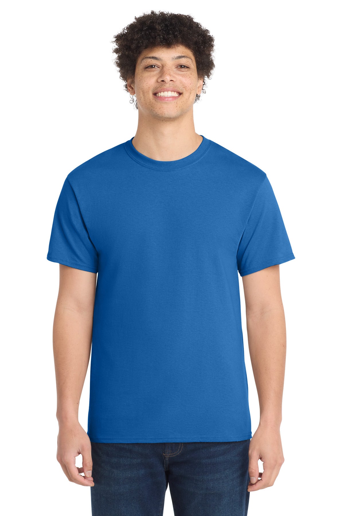 Custom Embroidery or DTF Print - Port & Co ®  Tall Core Cotton Tee PC54T
