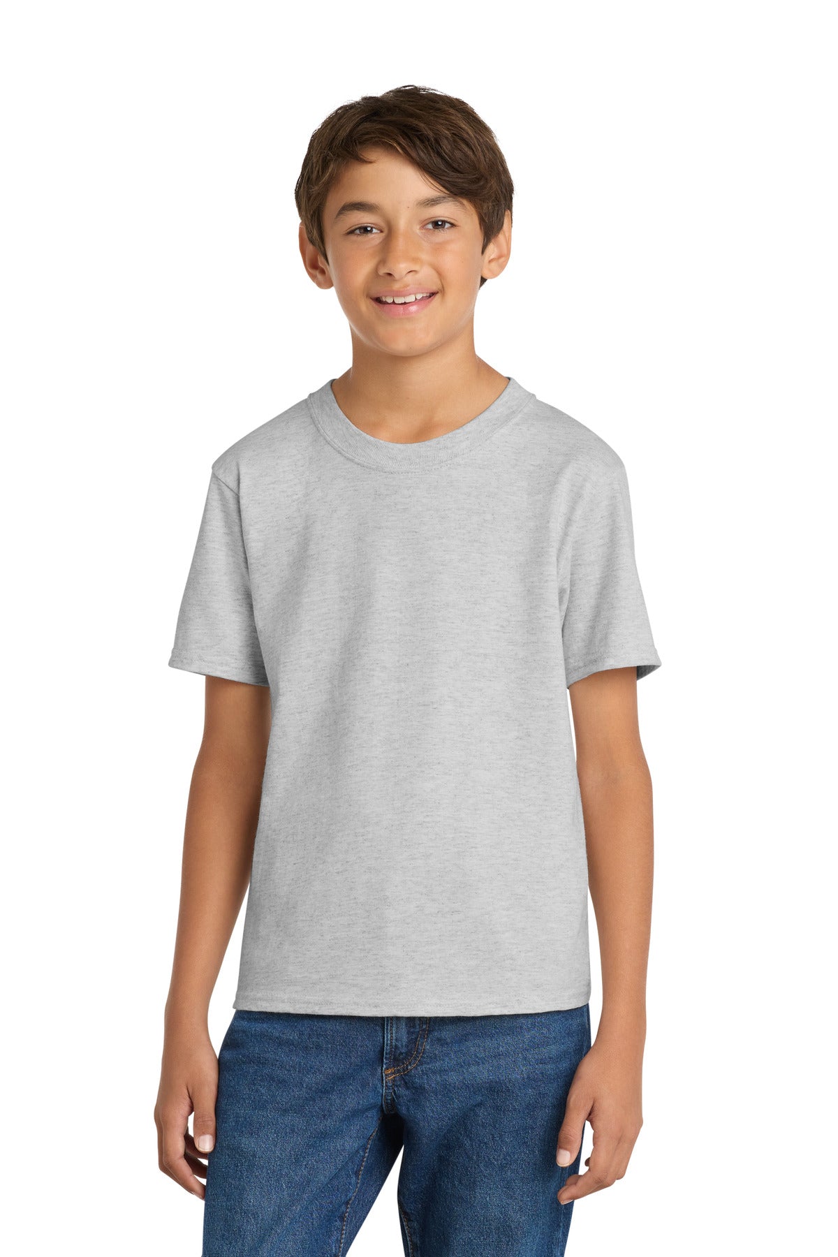 Custom Embroidered or DTF Printed - Port & Co™ Youth Core Cotton Tee. PC54Y