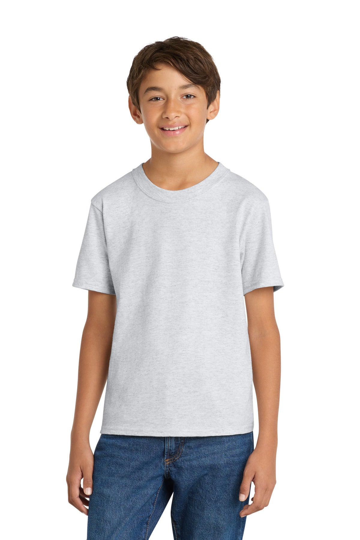 Custom Embroidery or DTF Print - Port & Co ®  Youth Core Cotton Tee. PC54Y