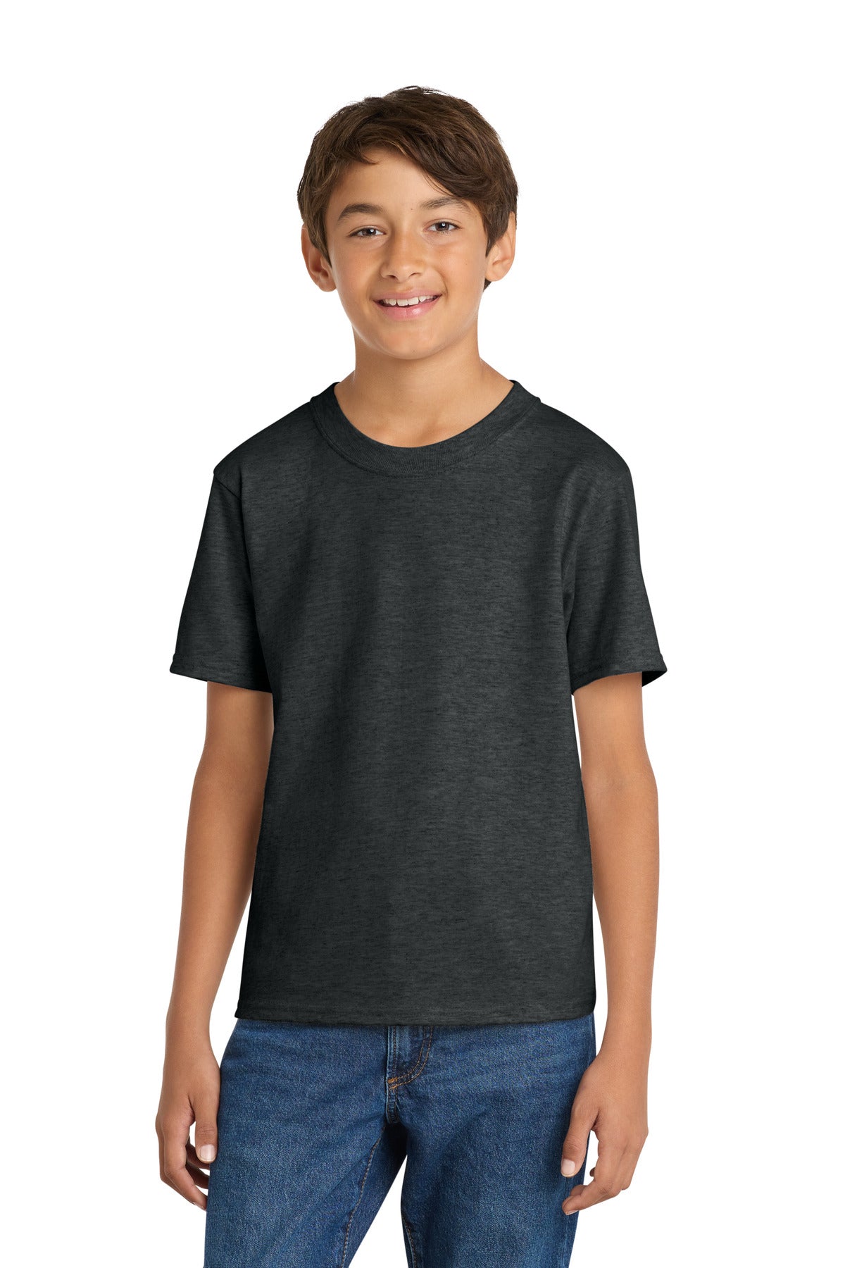 Custom Embroidery or DTF Print - Port & Co ®  Youth Core Cotton Tee. PC54Y