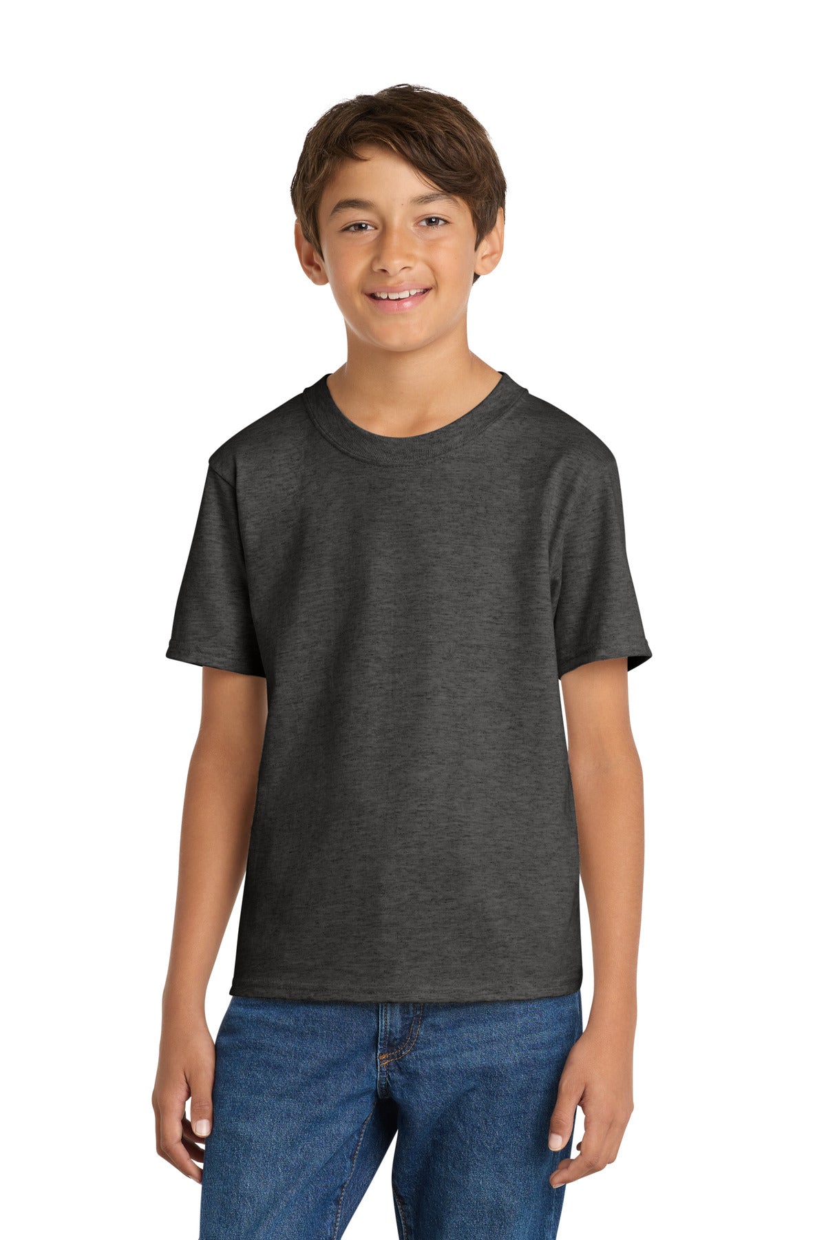 Custom Embroidery or DTF Print - Port & Co ®  Youth Core Cotton Tee. PC54Y