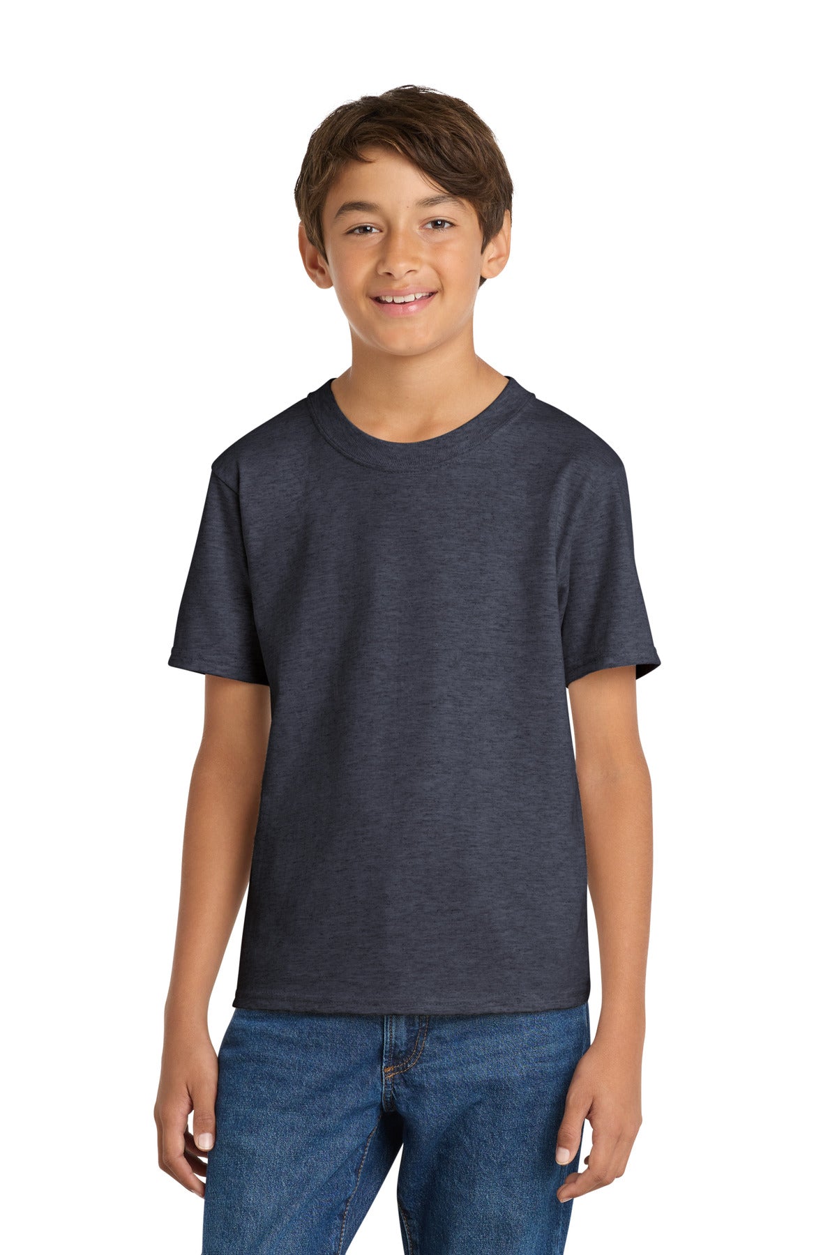Custom Embroidered or DTF Printed - Port & Co™ Youth Core Cotton Tee. PC54Y
