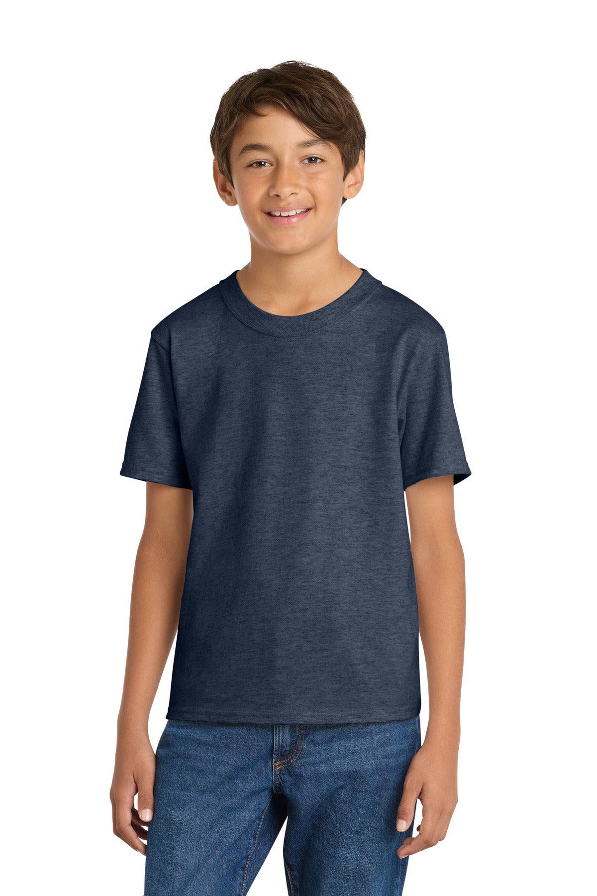 Custom Embroidery or DTF Print - Port & Co ®  Youth Core Cotton Tee. PC54Y