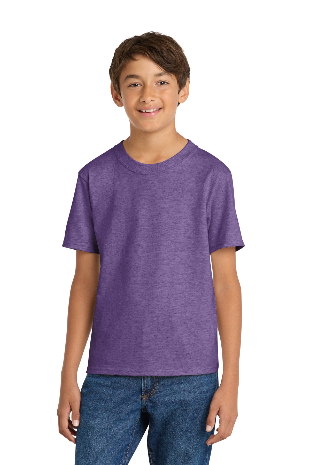 Custom Embroidered or DTF Printed - Port & Co™ Youth Core Cotton Tee. PC54Y