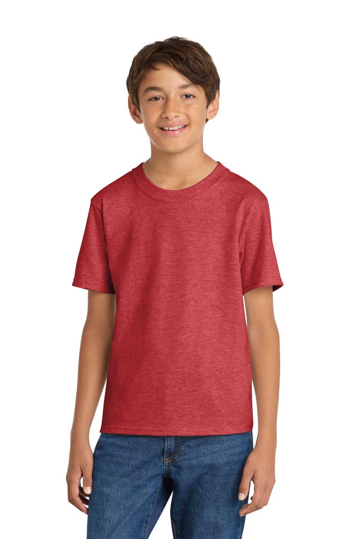 Custom Embroidered or DTF Printed - Port & Co™ Youth Core Cotton Tee. PC54Y