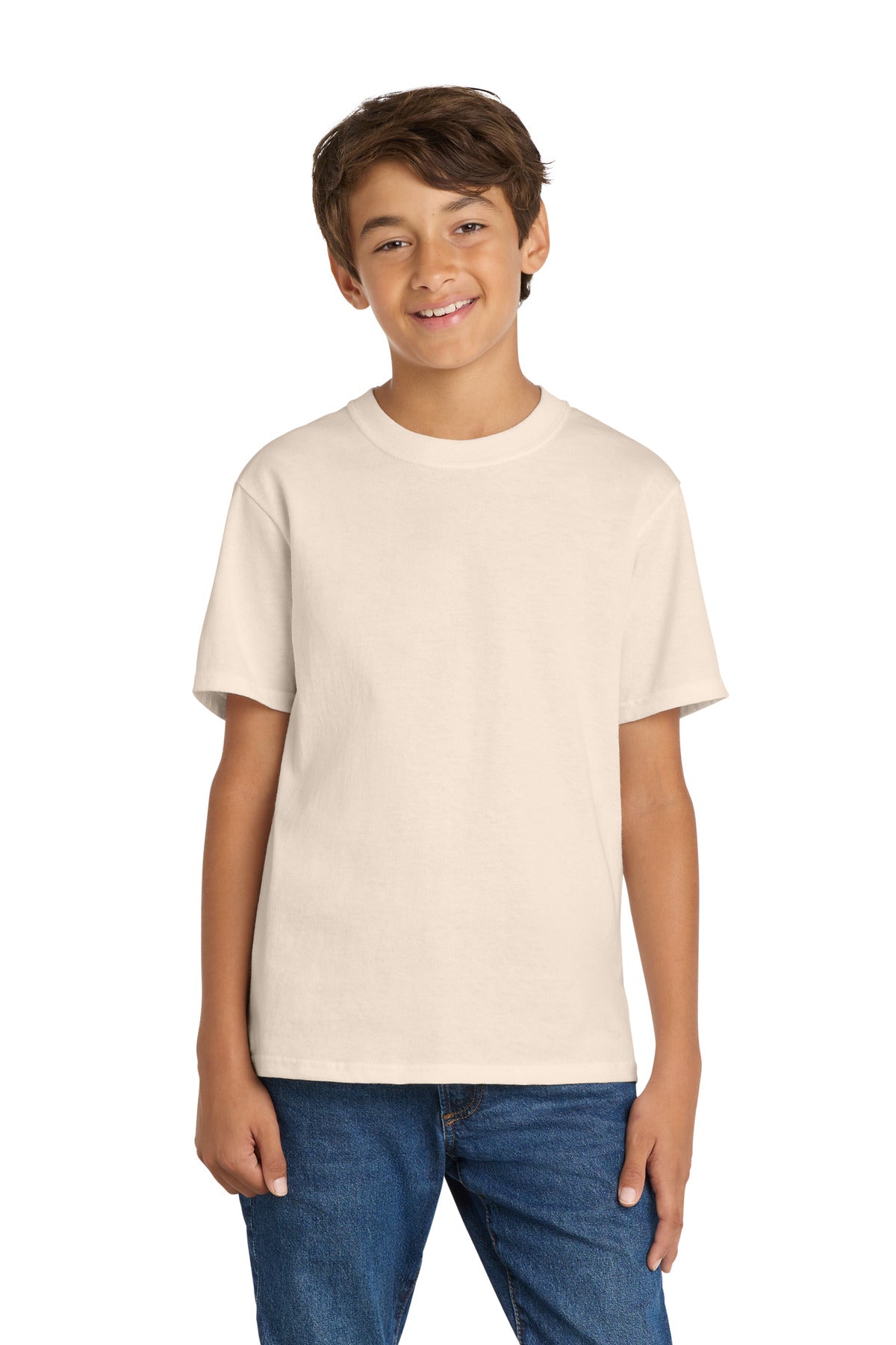 Custom Embroidered or DTF Printed - Port & Co™ Youth Core Cotton Tee. PC54Y