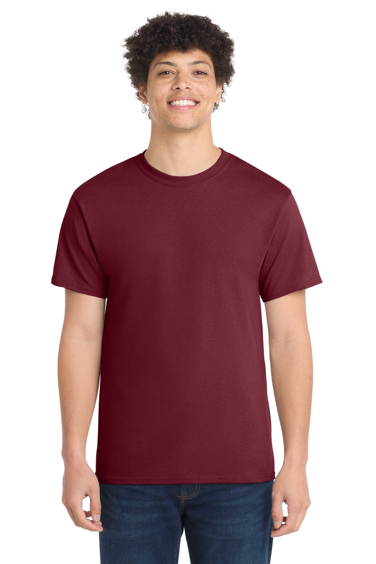 Custom Embroidery or DTF Print - Port & Co ®  Core Cotton Tee. PC54