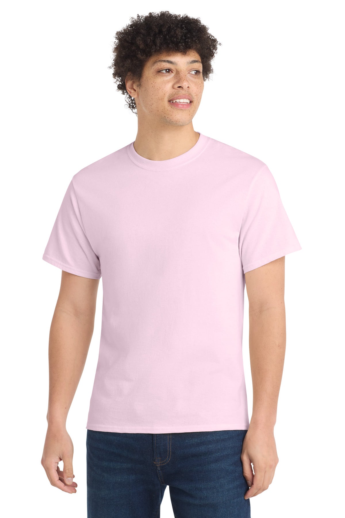 Custom Embroidery or DTF Print - Port & Co ®  Core Cotton Tee. PC54