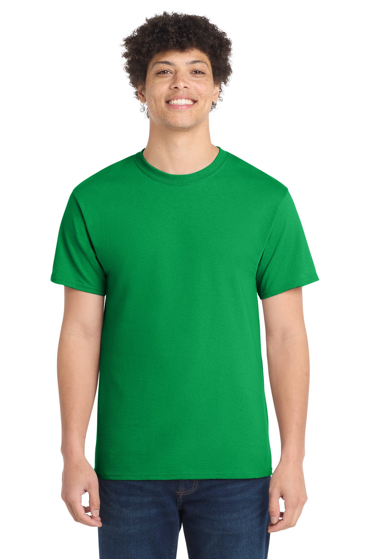 Custom Embroidery or DTF Print - Port & Co ®  Core Cotton Tee. PC54